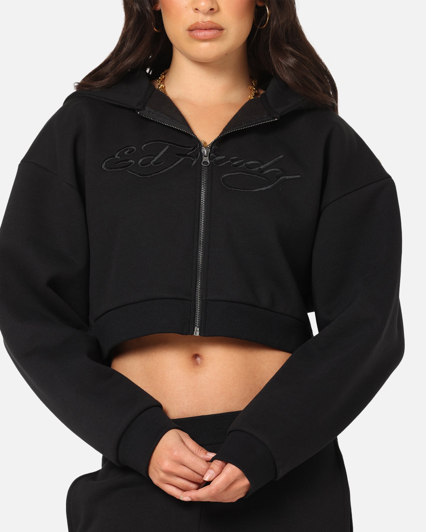 Ed Hardy Women's Butterfly Effect Hoodie Black、mySite、zt4zffjzw