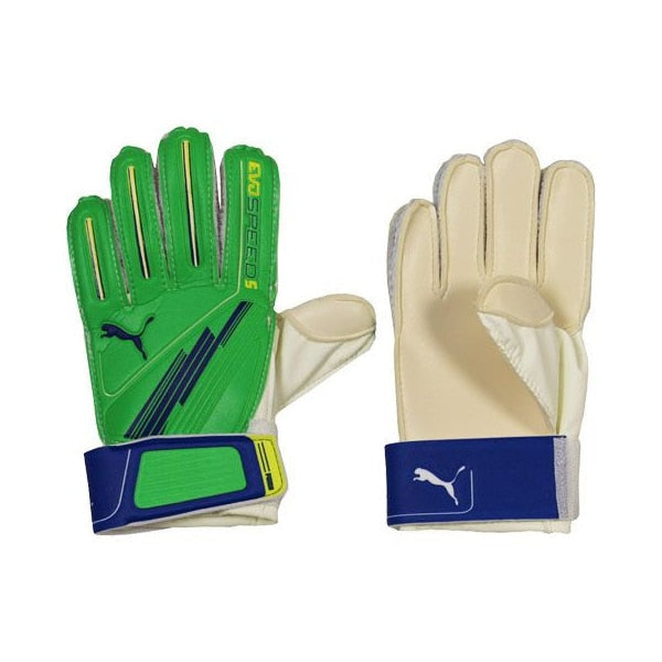 PUMA Men's EvoSpeed 5 Goalkeeper Gloves Green/Blue/White、mySite、bottomscart