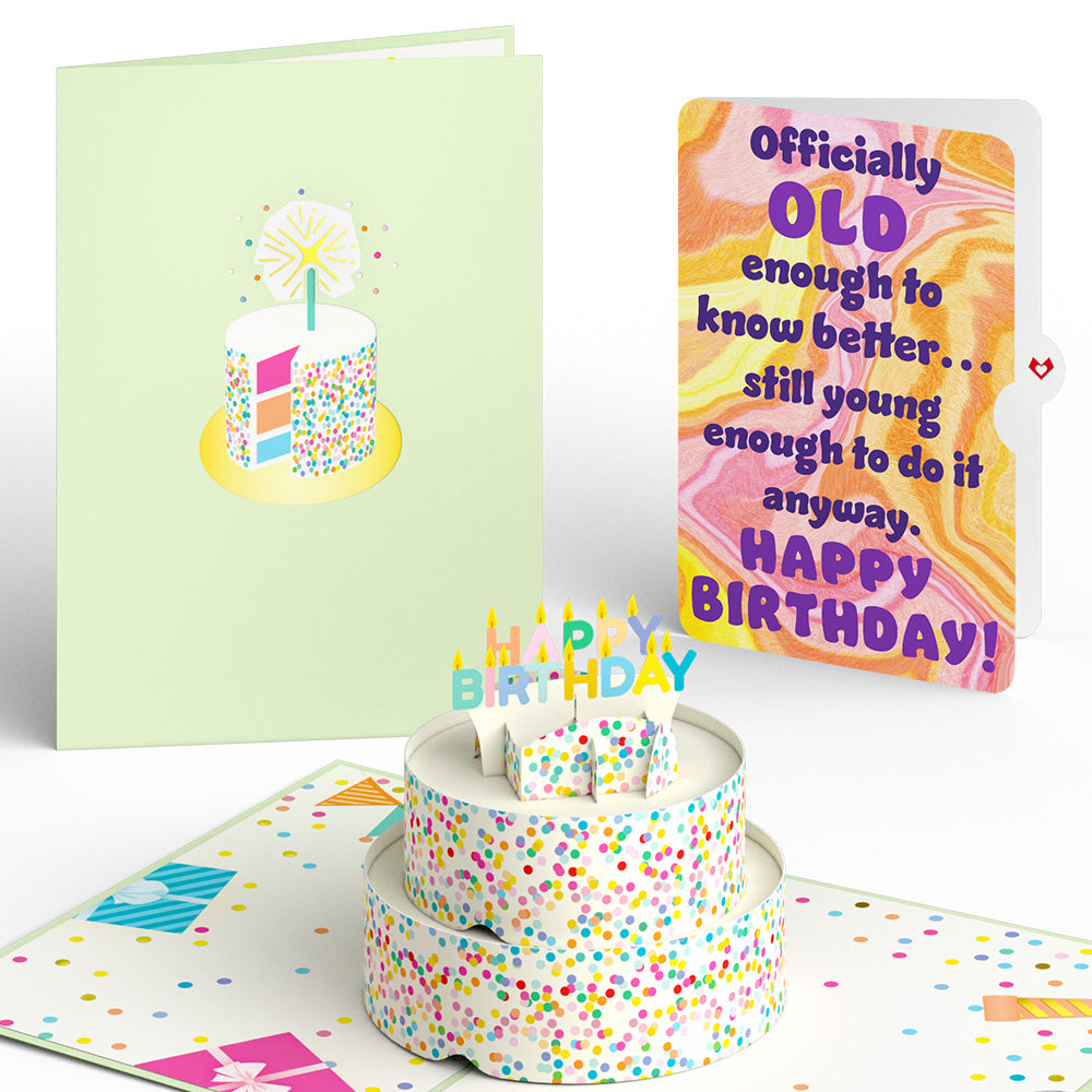 Sprinkles Birthday Cake Pop-Up Card and Sentiment Set、mySite、solidvoid