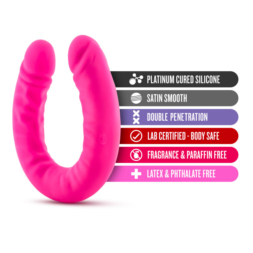 Ruse By Blush® | G-Spot Hot Pink 18-Inch Long Dildo、mySite、bottomscart