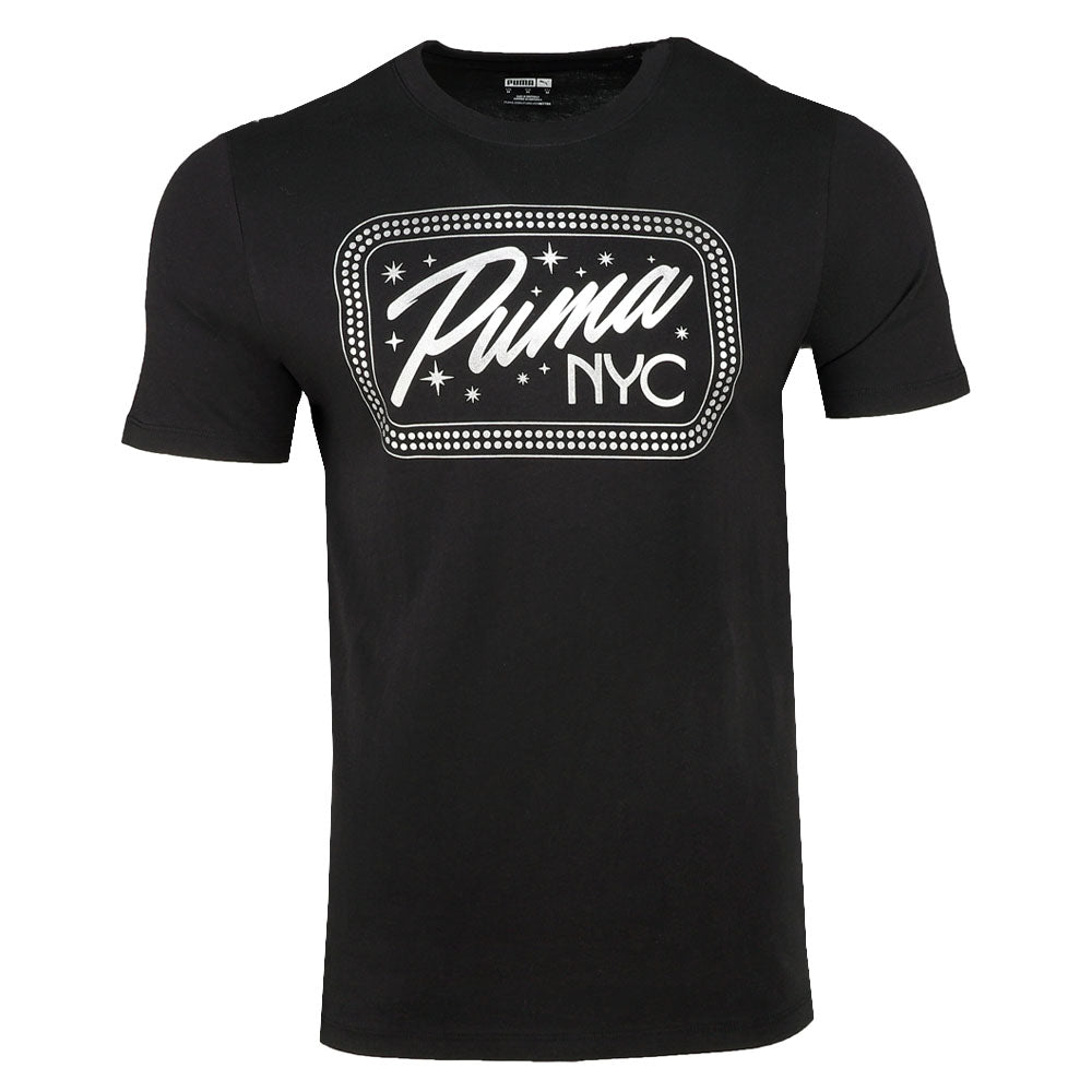 NYC Broadway Graphic Billboard Crew Neck Short Sleeve T-Shirt、mySite、gtrtttuynbv