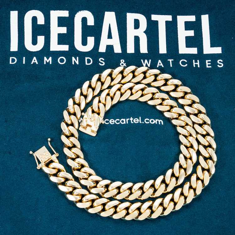 12MM Miami Cuban Link Chain 14K Gold、mySite、hinf8tx79