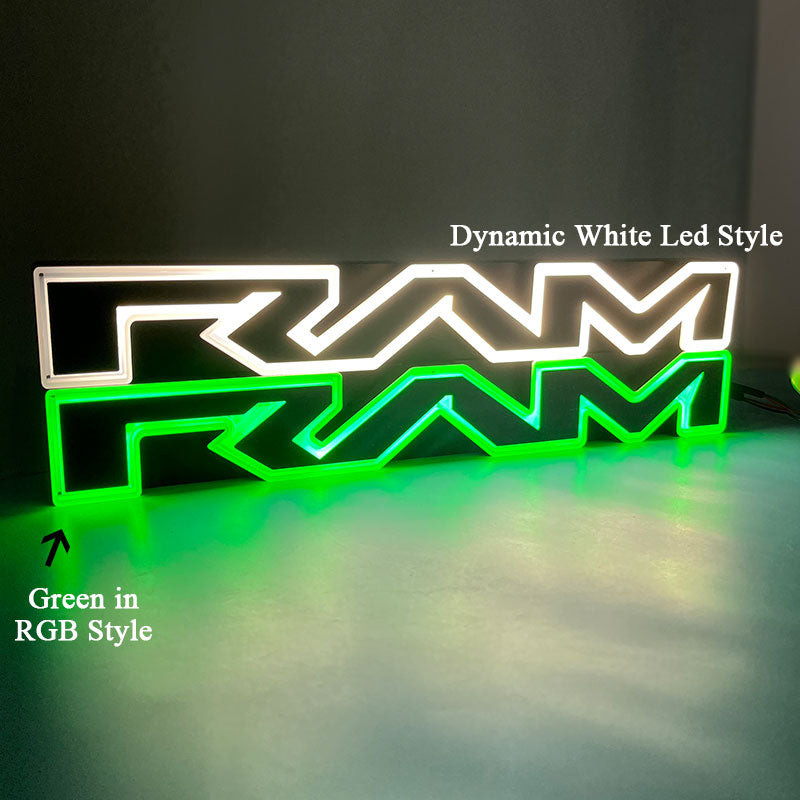 Dynamic Light up Ram Grill Letters Fit For Ram 1500 Laramie (2019-2025)、mySite、nflplayoffbracketp
