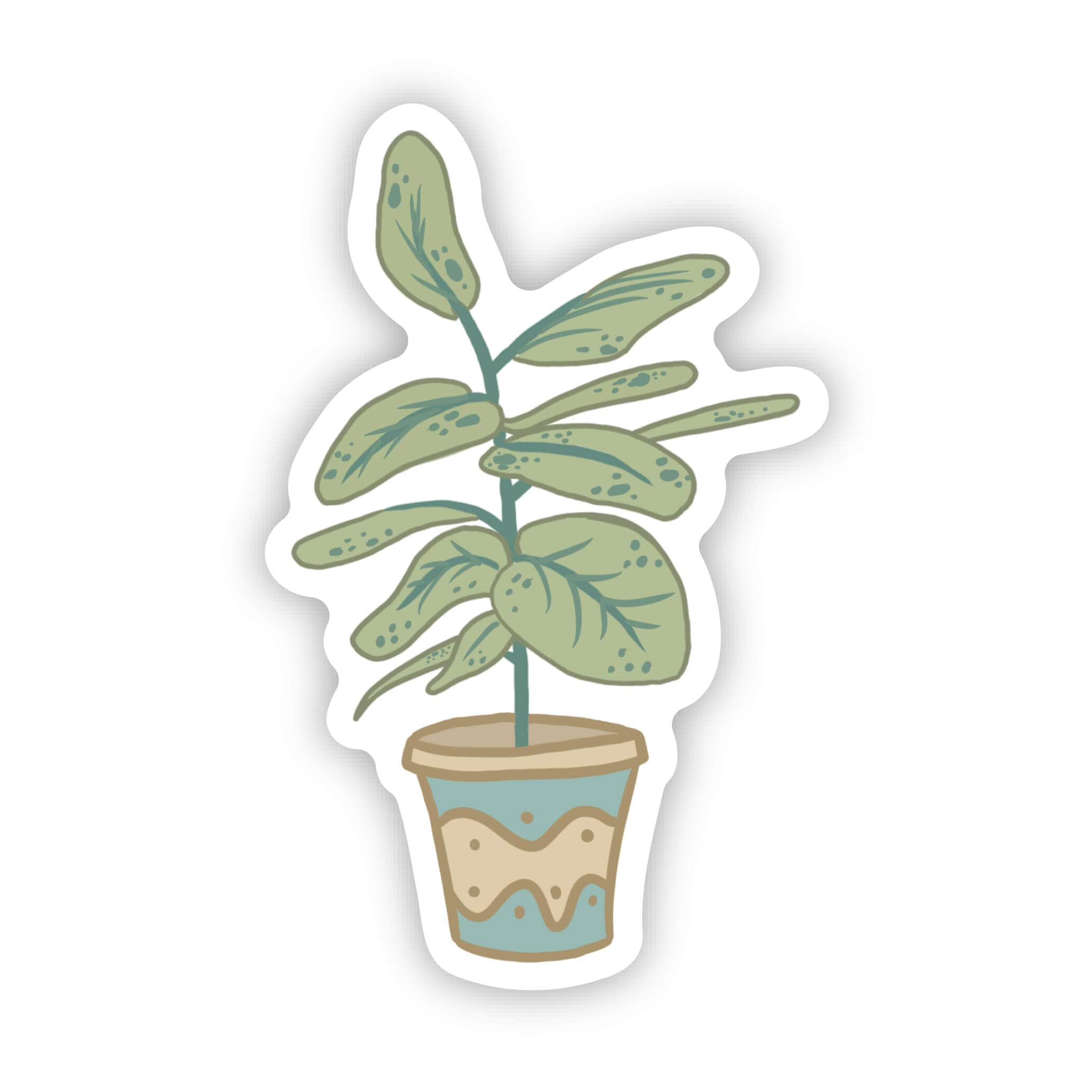  Potted plant sticker、mySite、ghnorth