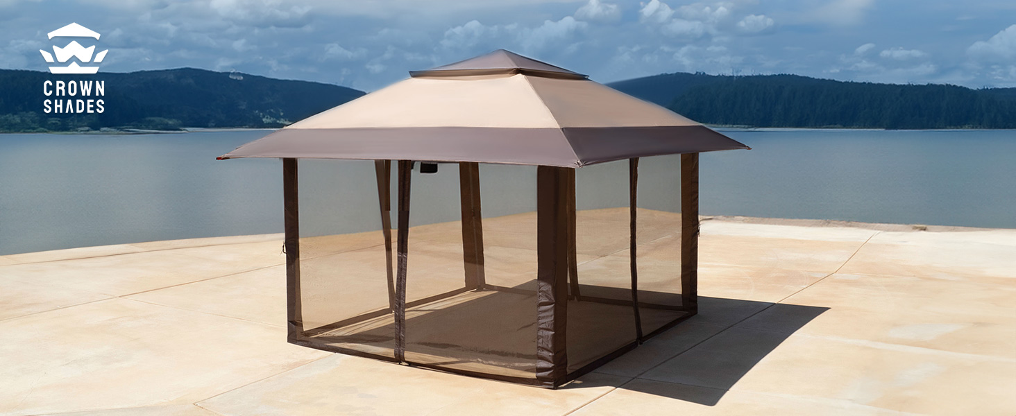 cover sidewalls yard 12x14 12x16 amazon canopies easy outdoors wedding crown panels prefab sunroom 