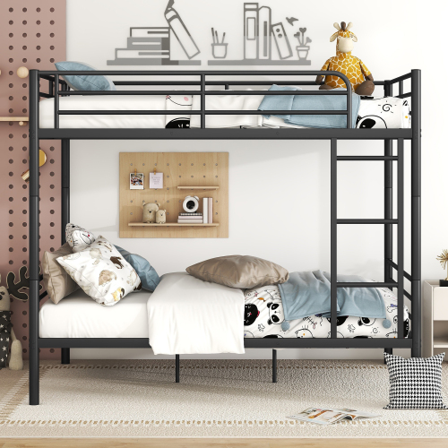 Twin Over Twin Metal Bunk Bed (Black) ( old sku: MF189201BAA )、、casual