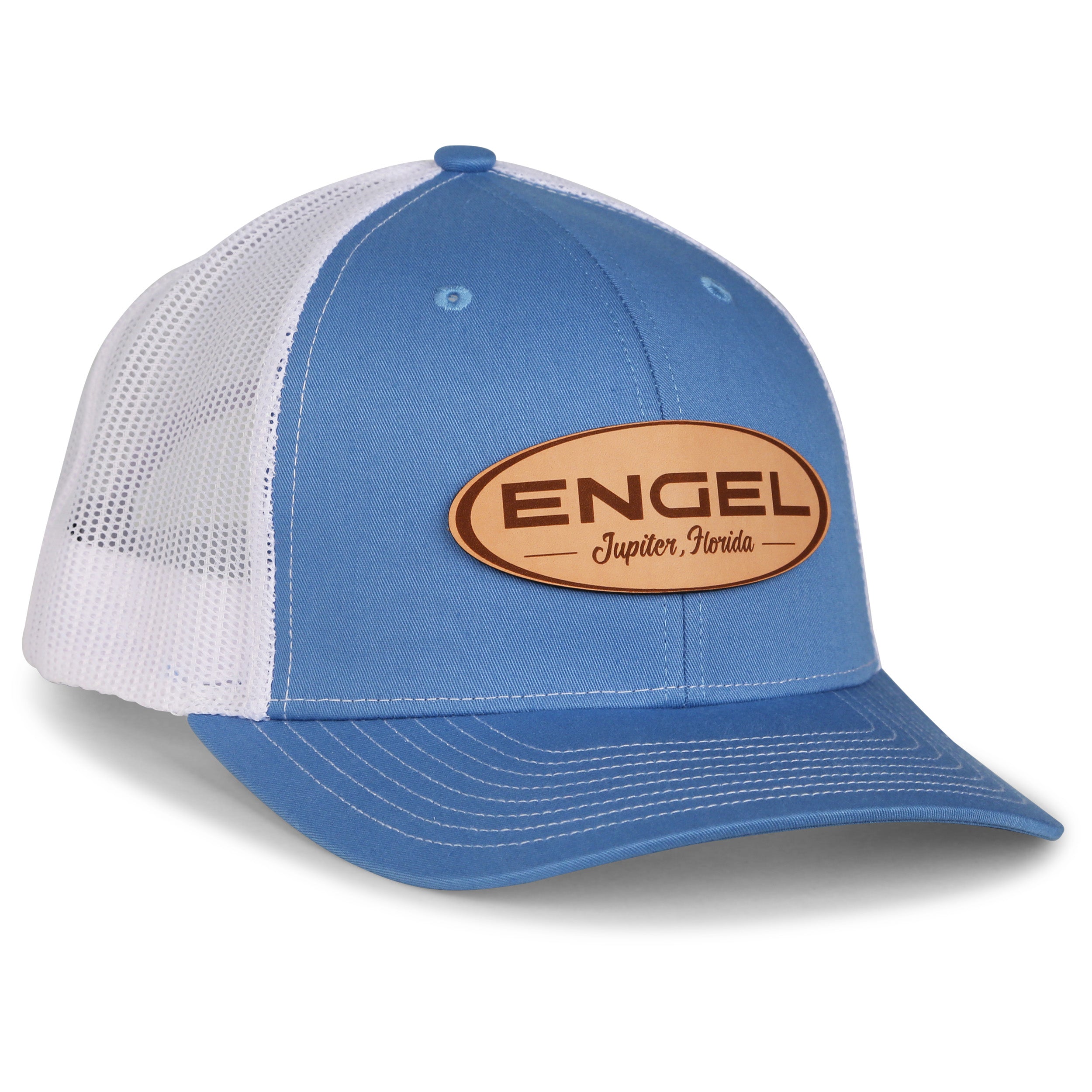 Engel Columbia Blue & White 112 Trucker Cap by Richardson®、mySite、noshort
