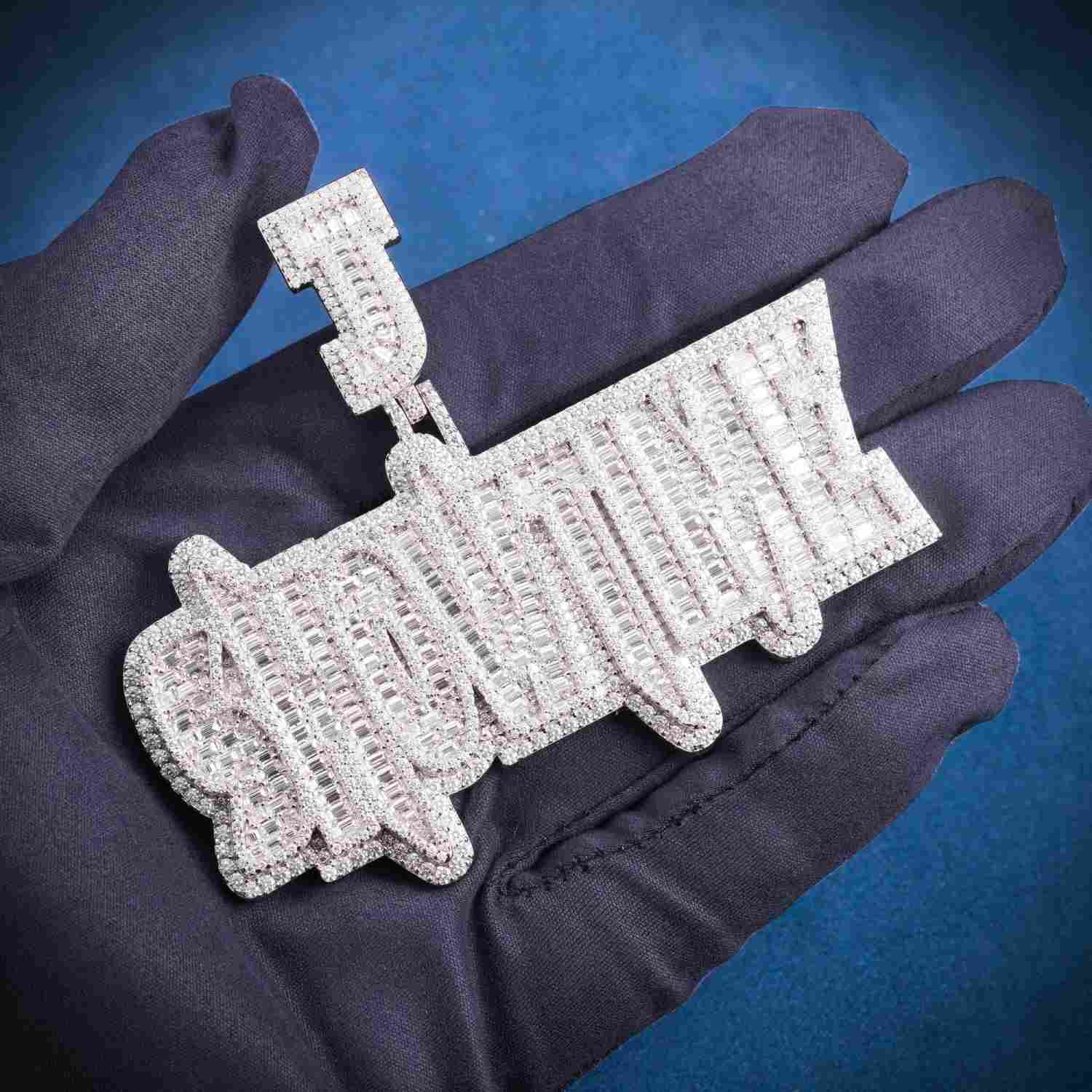 SHOWTIME Custom Moissanite Pendant 14K Gold、mySite、hinf8tx79