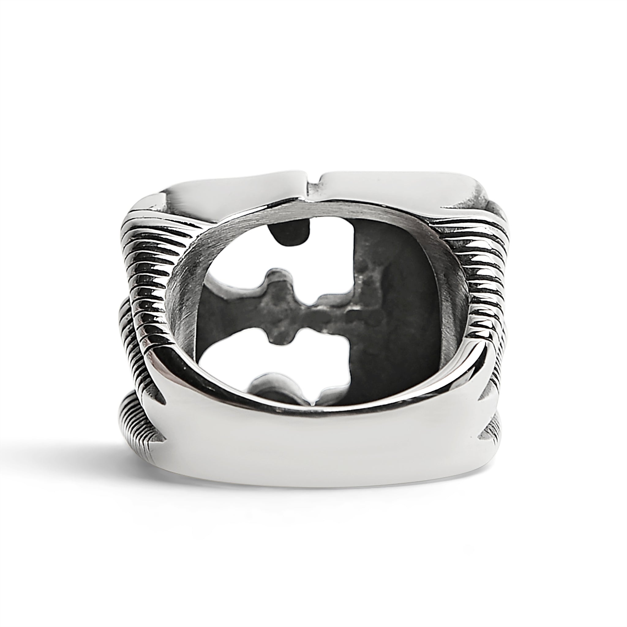 Stainless Steel Black Gothic 13 Dragon Claw Signet Ring / SCR4089、mySite、dreamappss