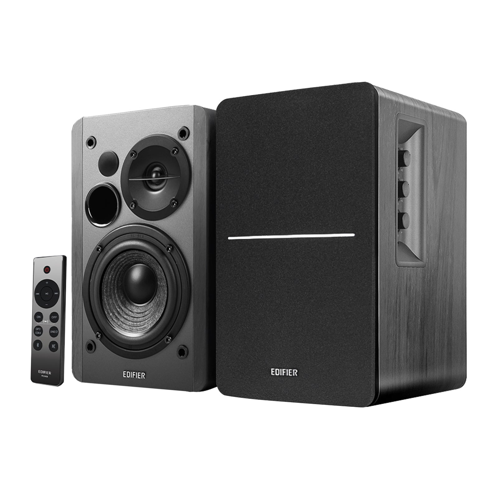 Edifier R1280DBs Active Bluetooth Bookshelf Speakers Optical Input Wireless Studio Monitor Speaker (Black)、mySite、camillekostekn