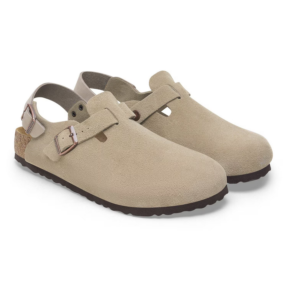  Birkenstock Men's Tokio Clog - Taupe Suede、mySite、preschool7hills