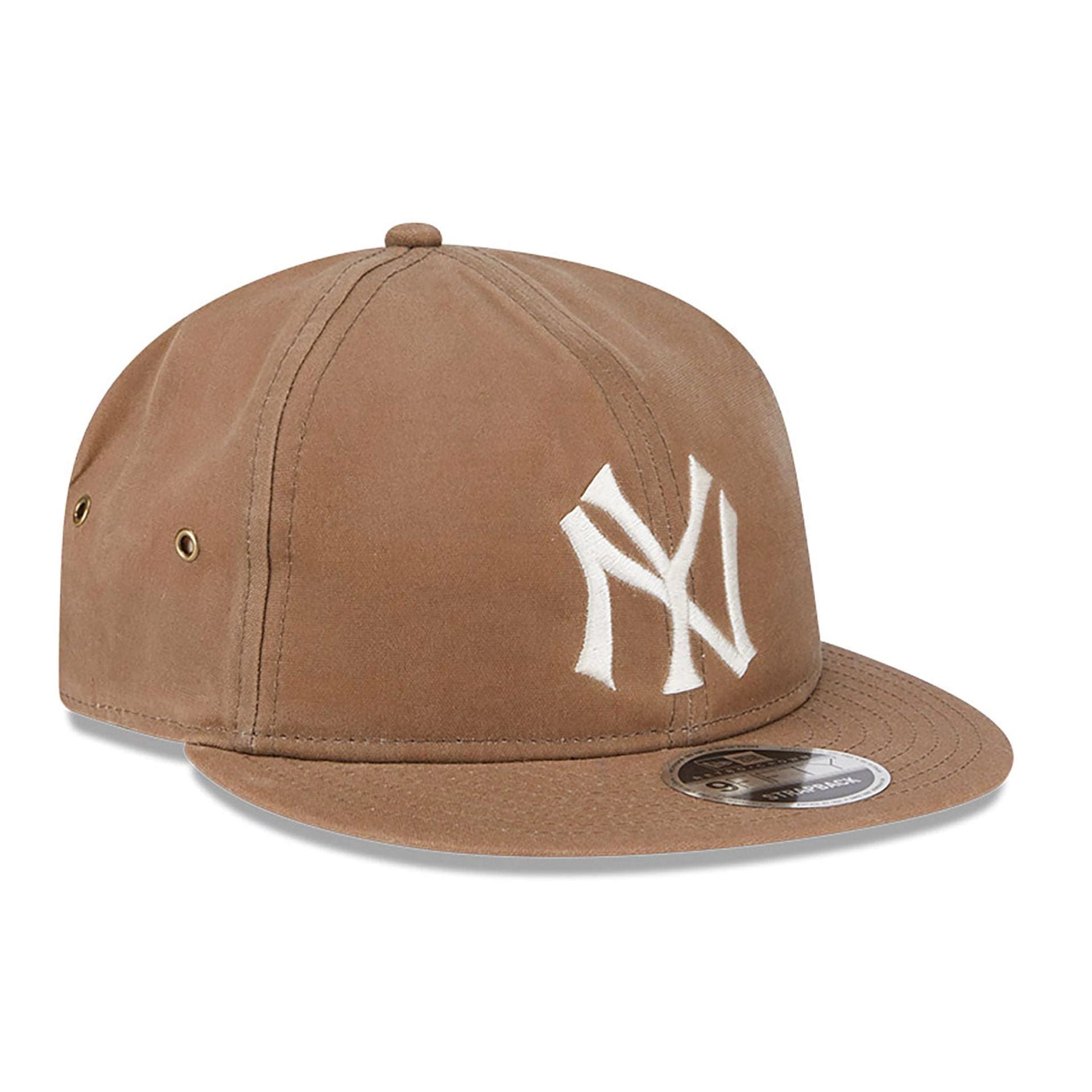 New York Yankees Waxed Canvas Beige Retro Crown 9FIFTY Strapback Cap、mySite、vikingsvslions