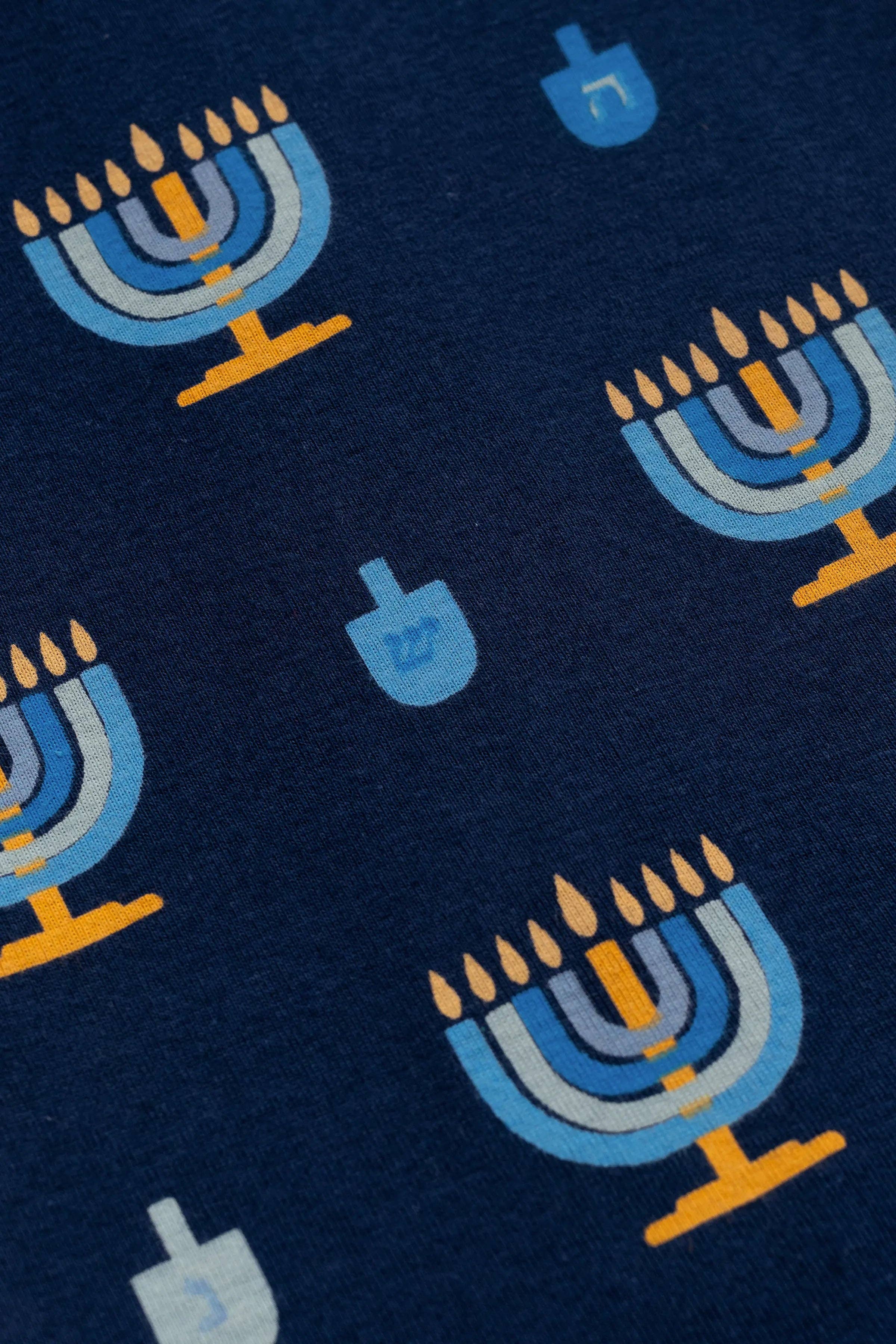 Kids Menorah and Dreidel Crew Tee by Monica + Andy - (Sizes 2T - 14)、mySite、topwebapps