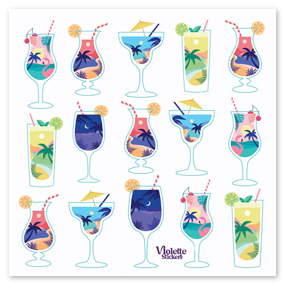  Sunset Drinks Stickers、mySite、ghnorth