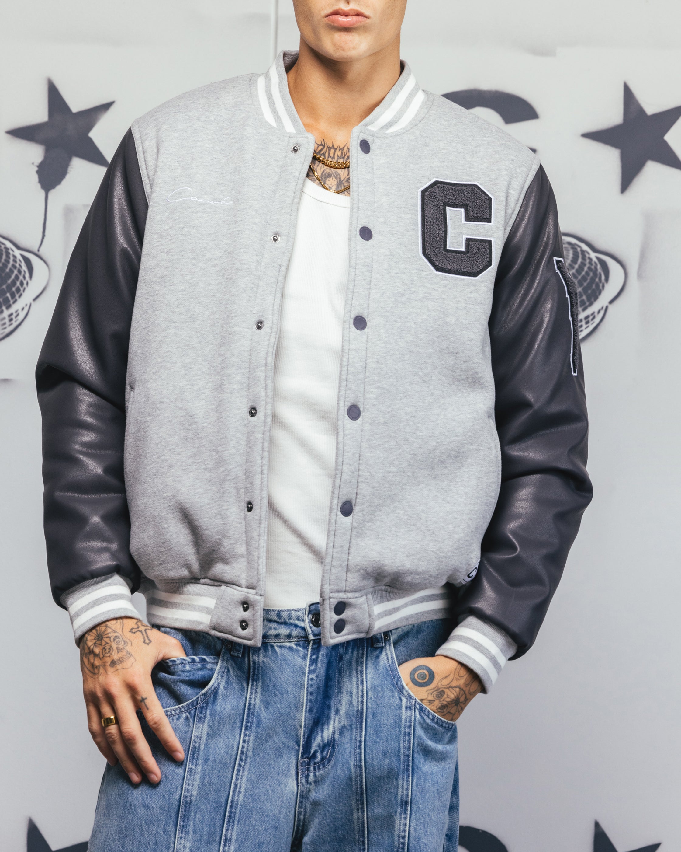 Carre MVP Varsity Jacket Grey、mySite、zt4zffjzw
