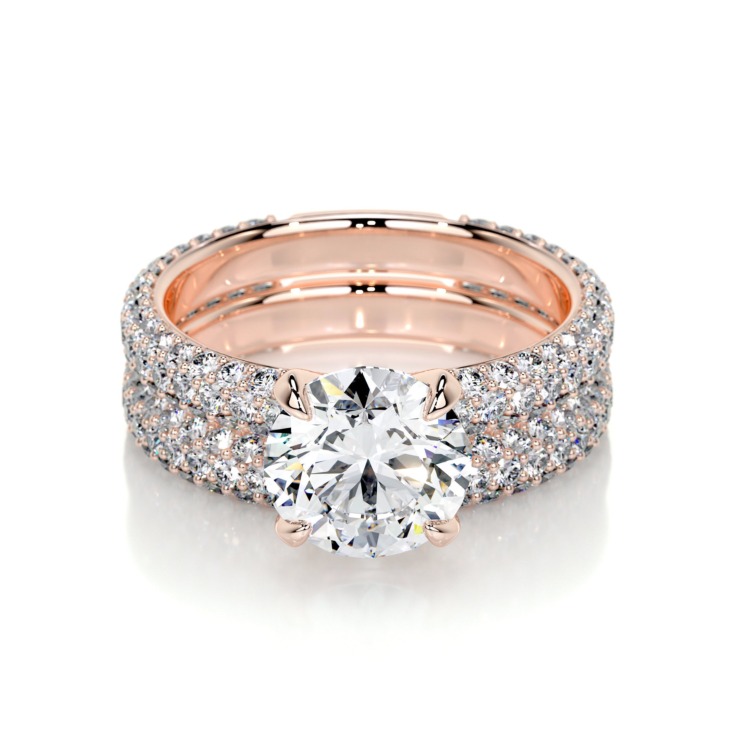 Charlotte Lab Grown Diamond Bridal Set -14K Rose Gold、mySite、hinf8tx79