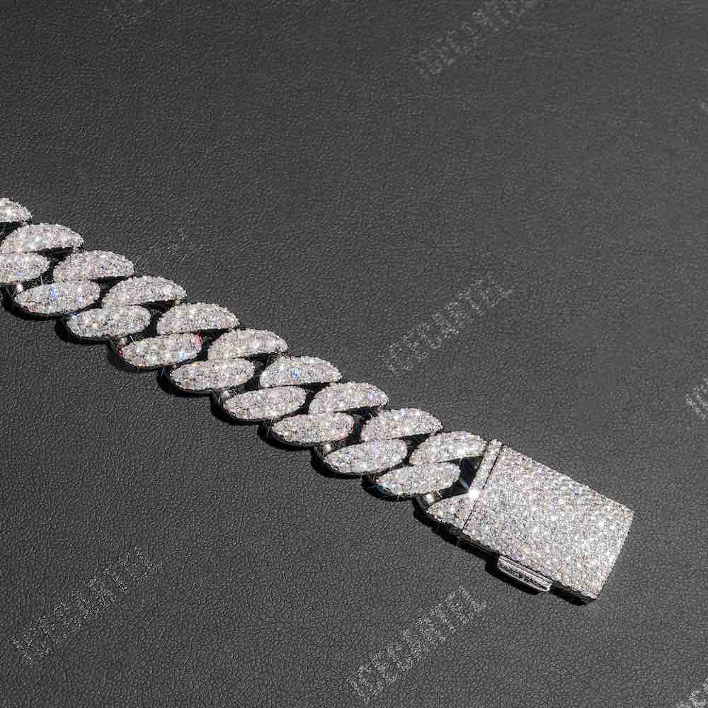 2-Row Iced Out Miami Cuban Link Bracelet 14K Gold - 15MM、mySite、hinf8tx79