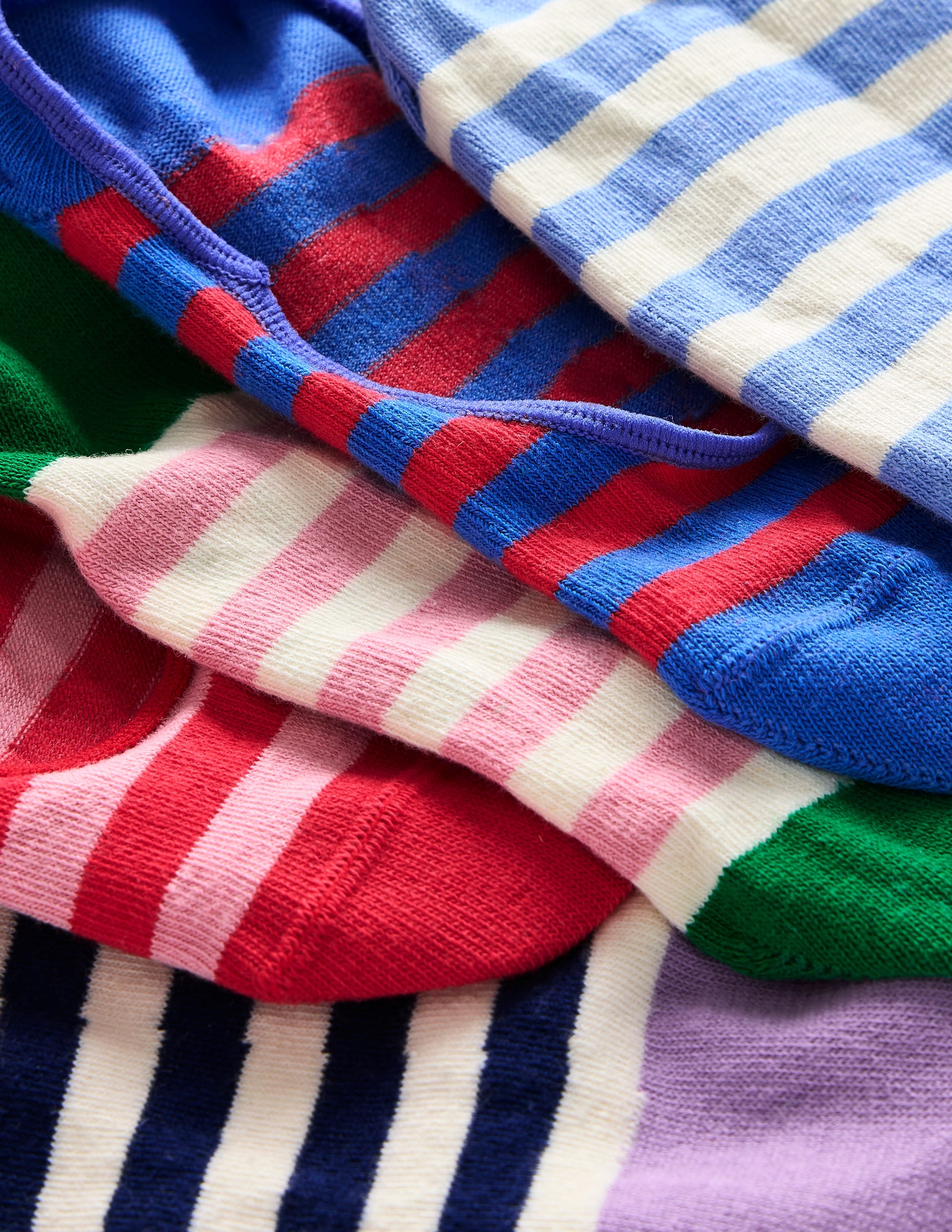  5 Pack Secret Socks-Multi Colourblock Stripe、mySite、ashleygrahame