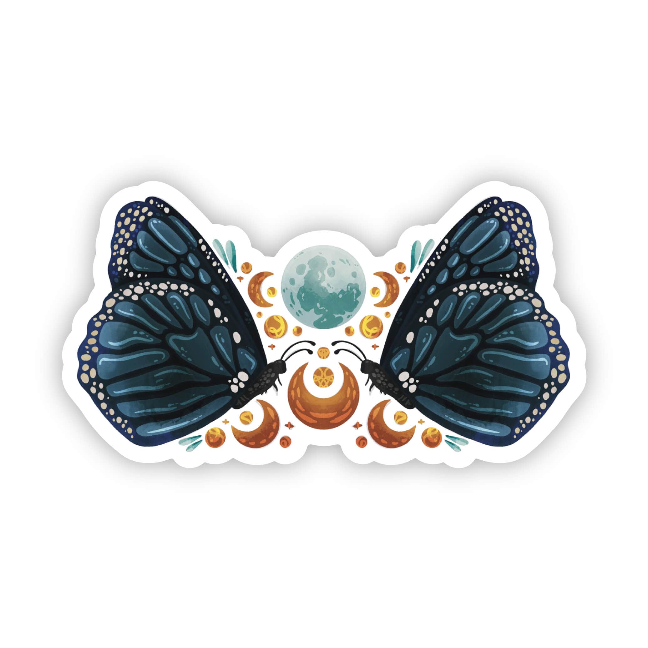  Butterfly and Moon Sticker、mySite、elrpsem3k