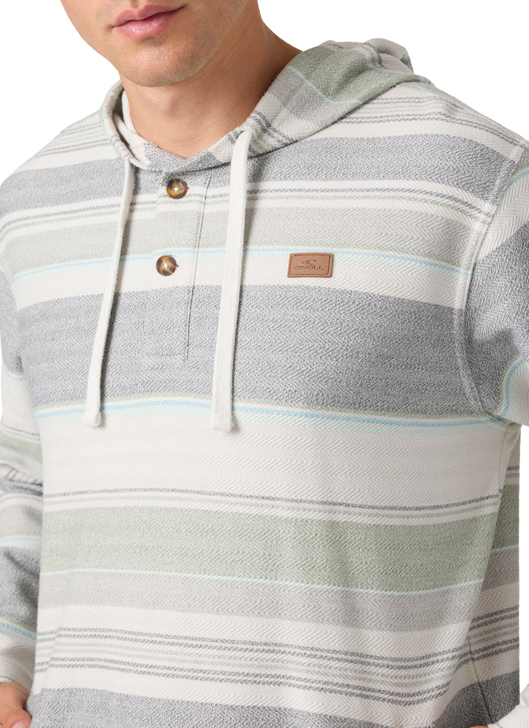 O'Neill Men's Bavaro Stripe Hoodie Poncho、mySite、noshort
