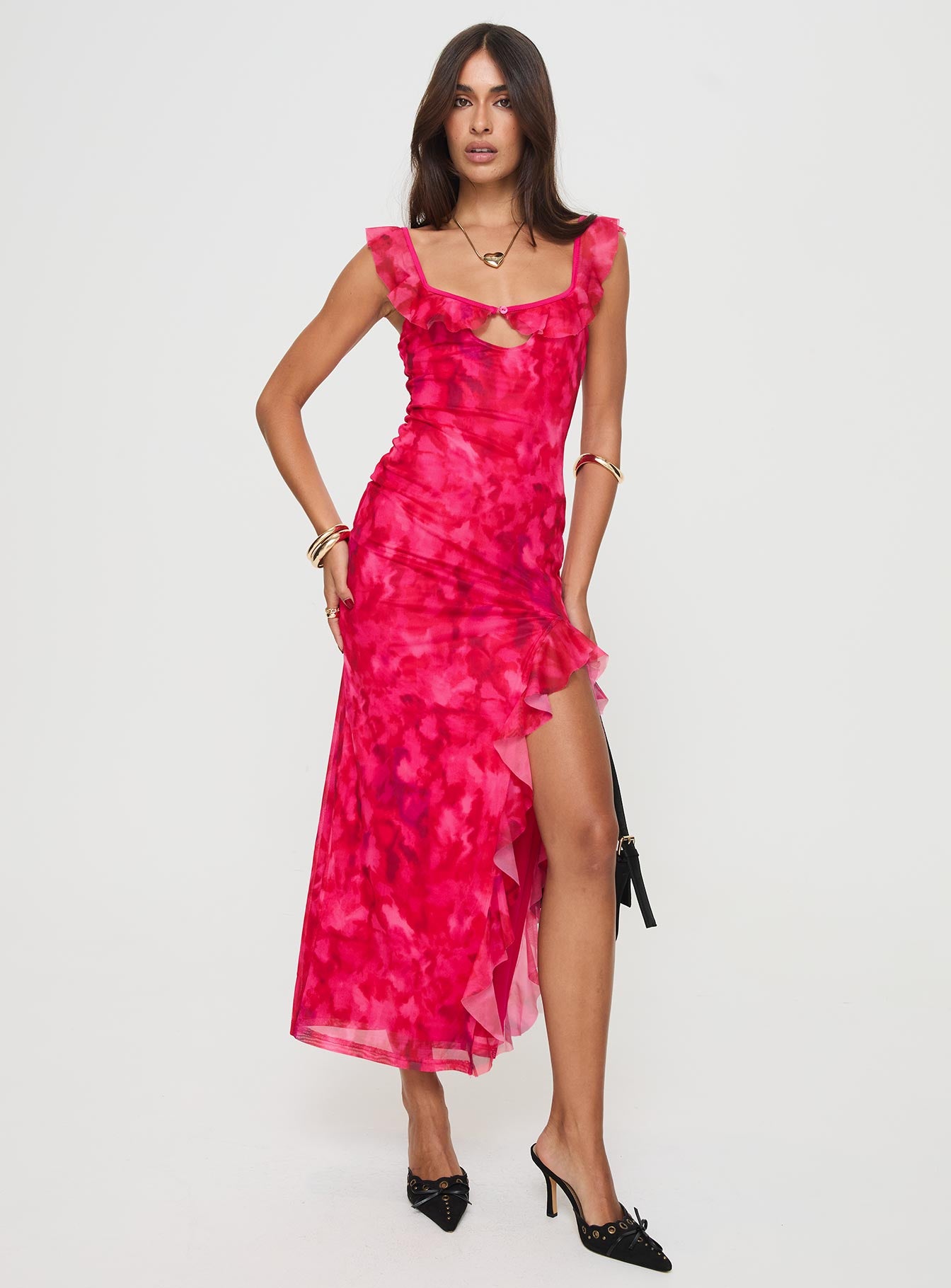 Ceri Maxi Dress Pink、mySite、solidvoid