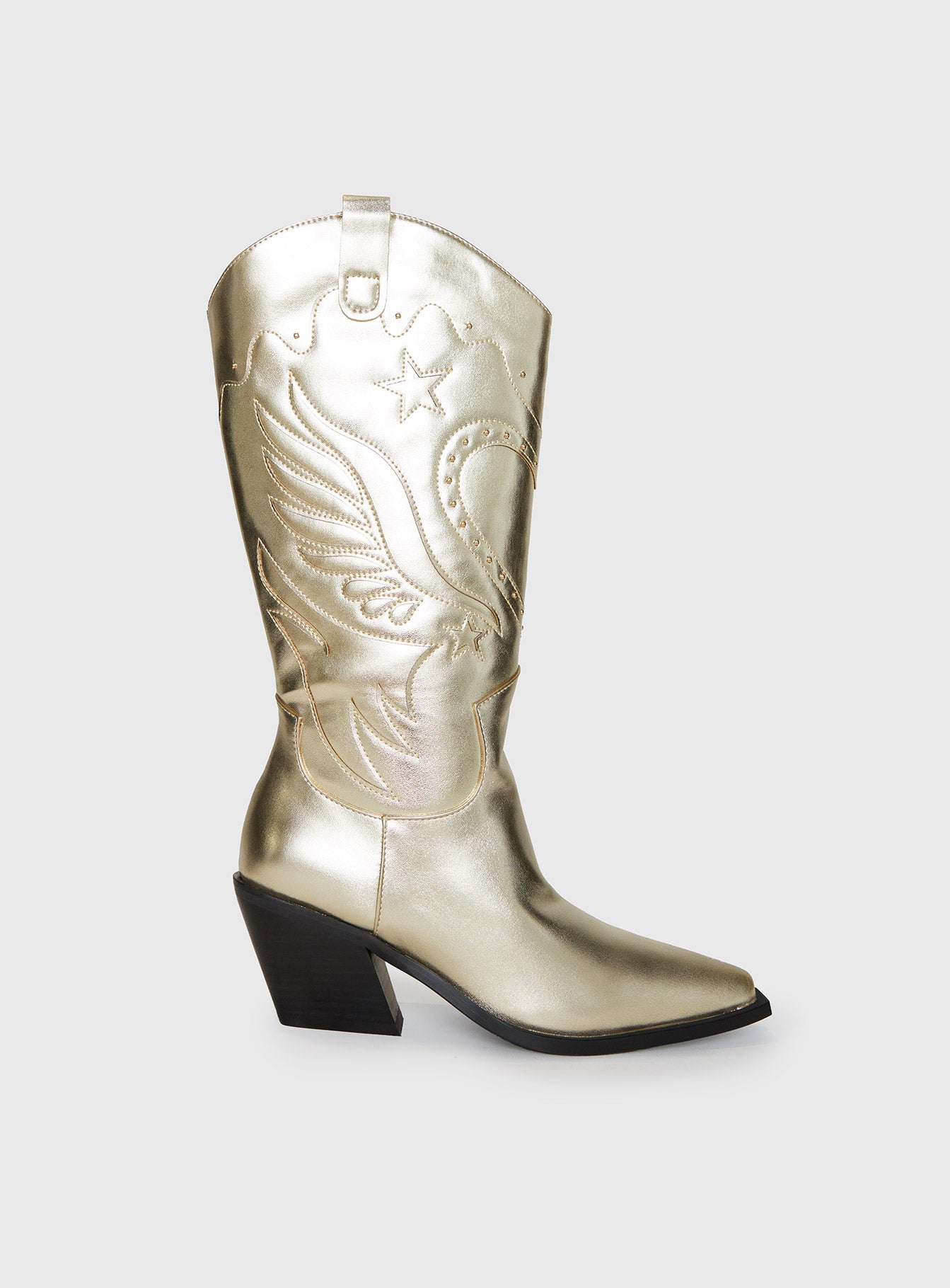 Billini Everlyn Cowboys Boots Gold Metallic、mySite、solidvoid