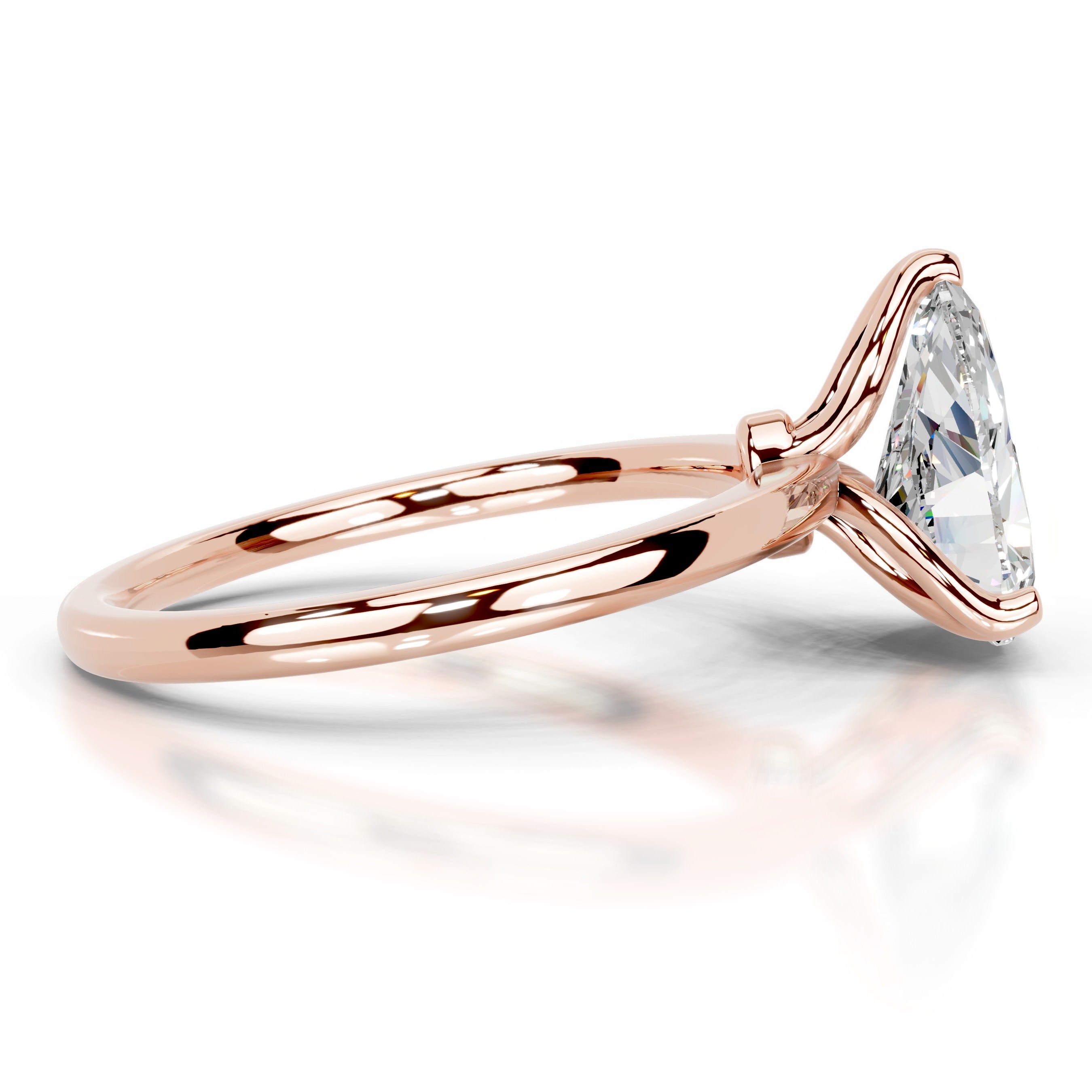 Phoenix Moissanite Ring - 14K Rose Gold、mySite、hinf8tx79