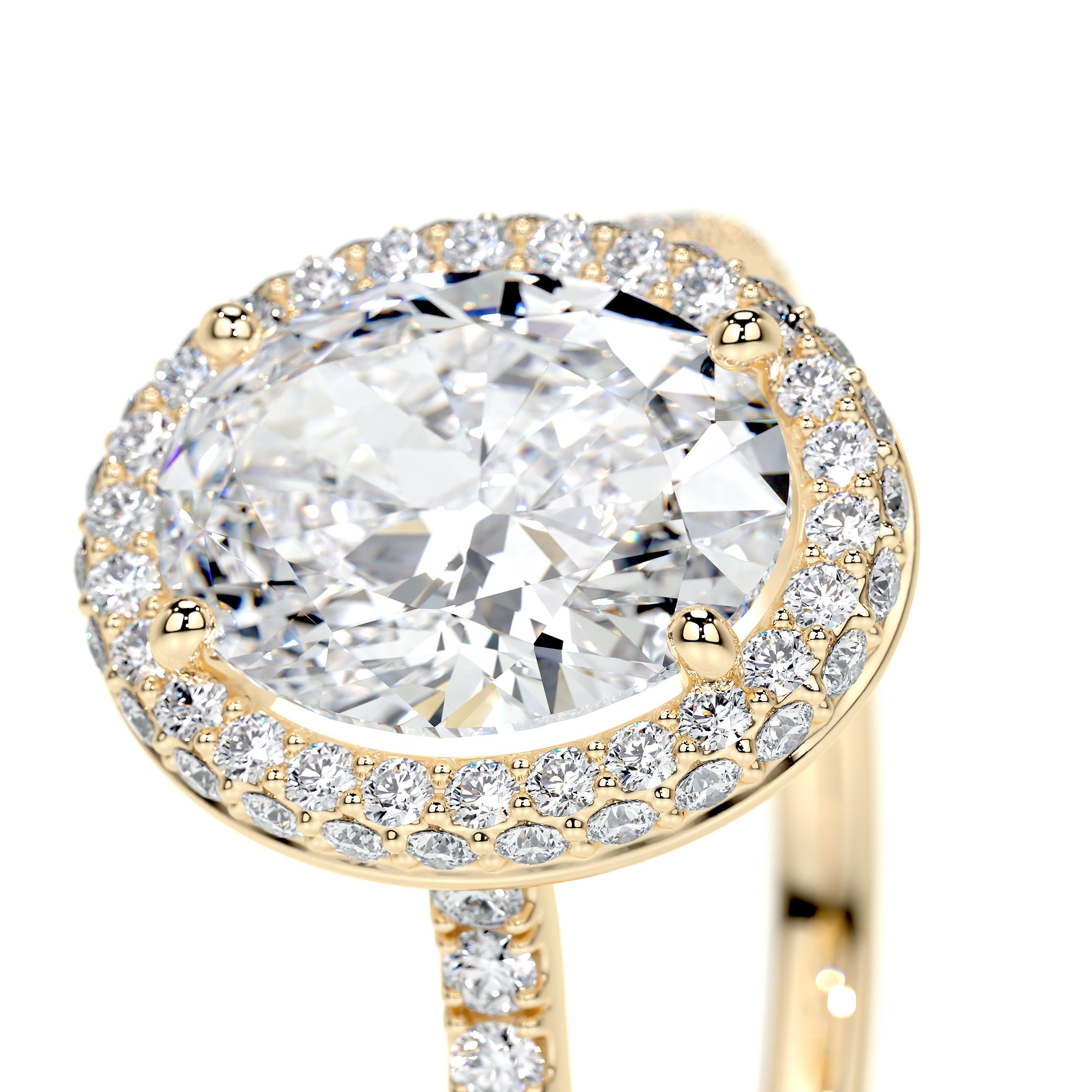 Parker Lab Grown Diamond Ring -18K Yellow Gold、mySite、hinf8tx79