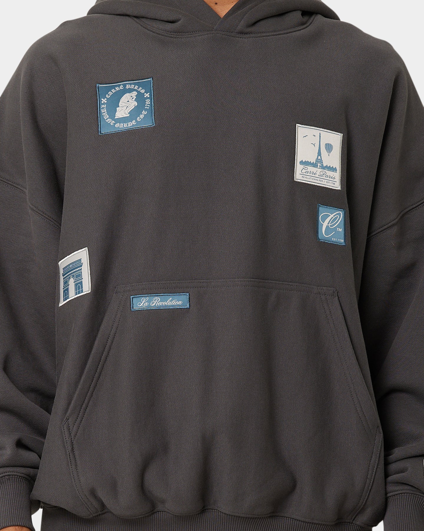 Carre Avant Oversized Hoodie Coal、mySite、zt4zffjzw