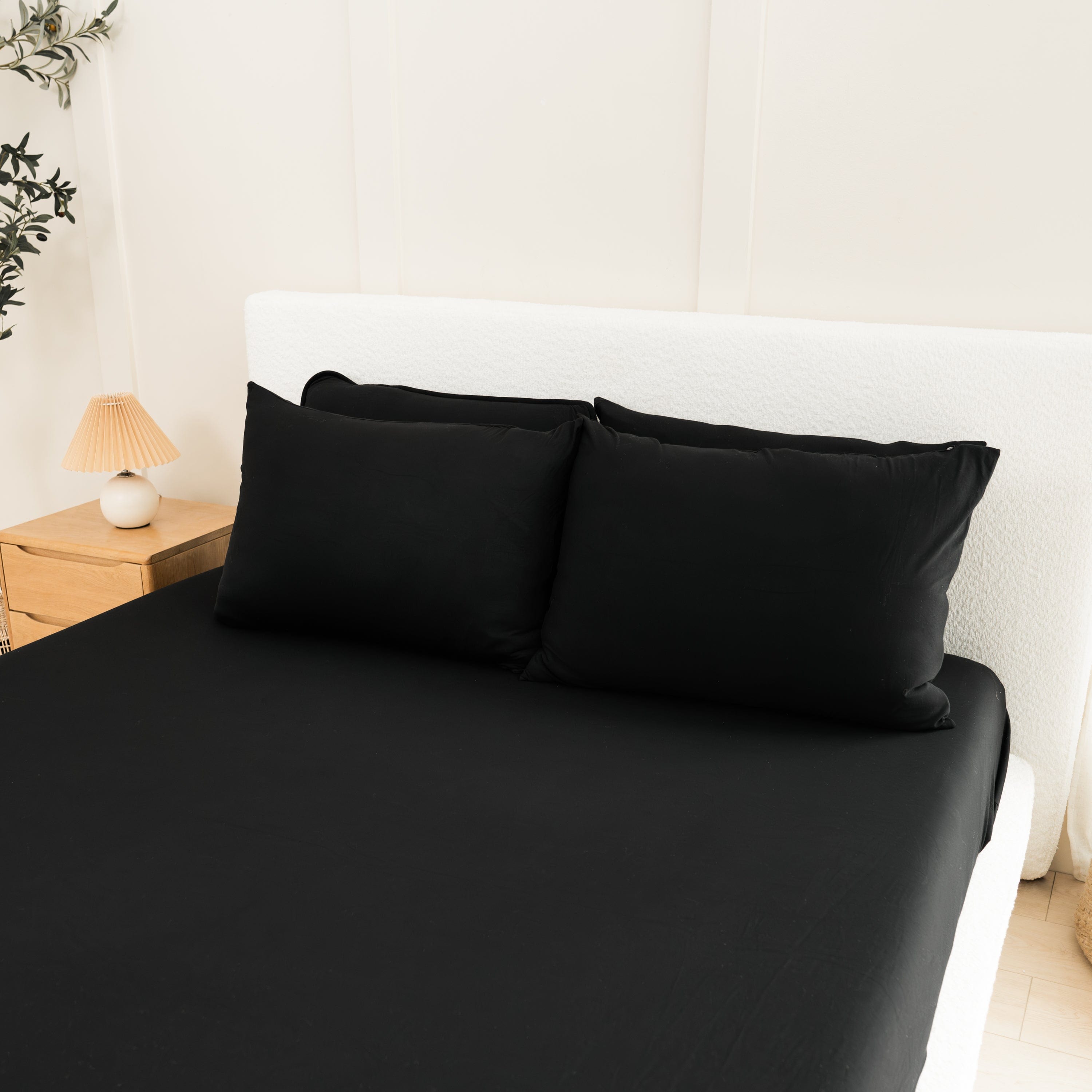  Fitted Sheet with Pillowcases in Midnight、mySite、layawaytickets