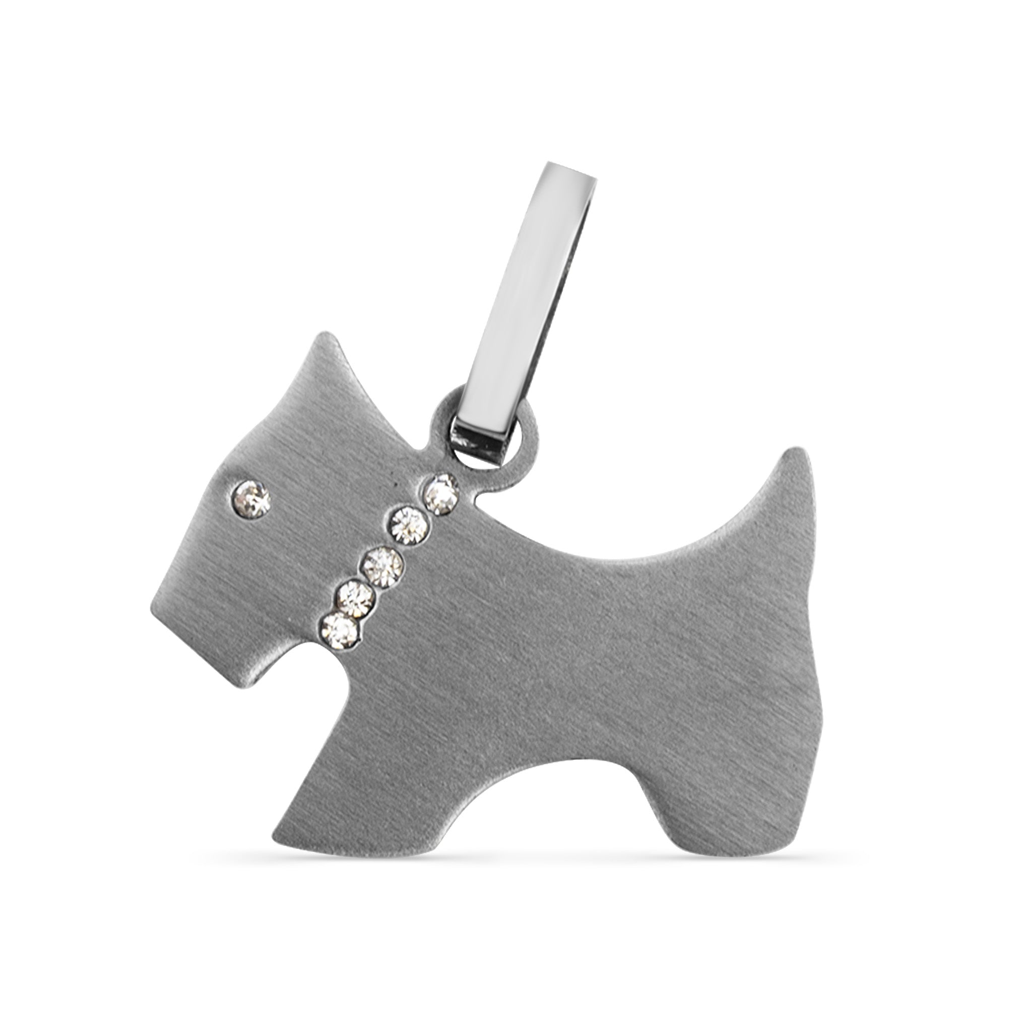 Stainless Steel Dog CZ Pendant / PDJ2057、mySite、dreamappss