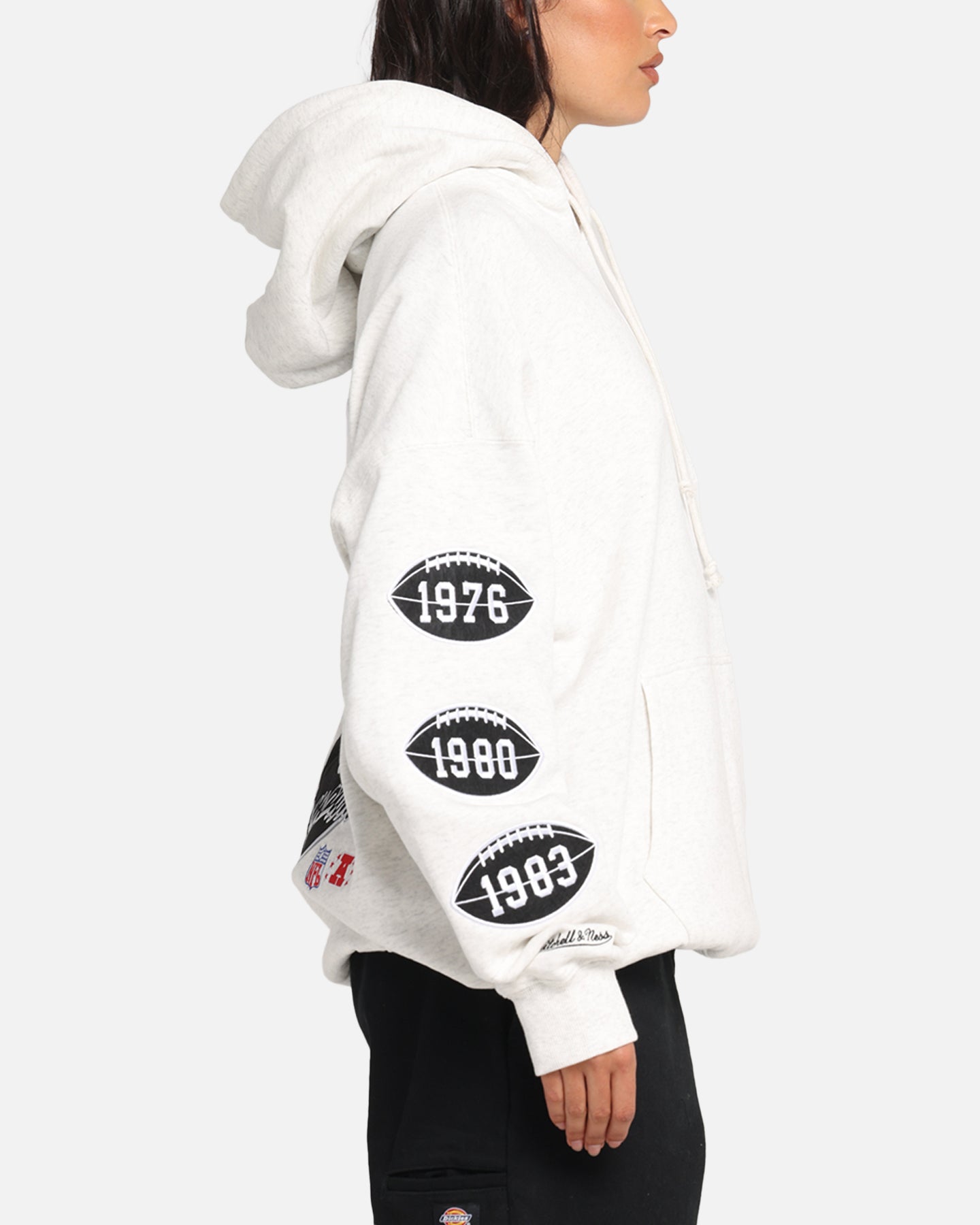 Mitchell & Ness Las Vegas Raiders National Champions Hoodie Silver Marle、mySite、zt4zffjzw