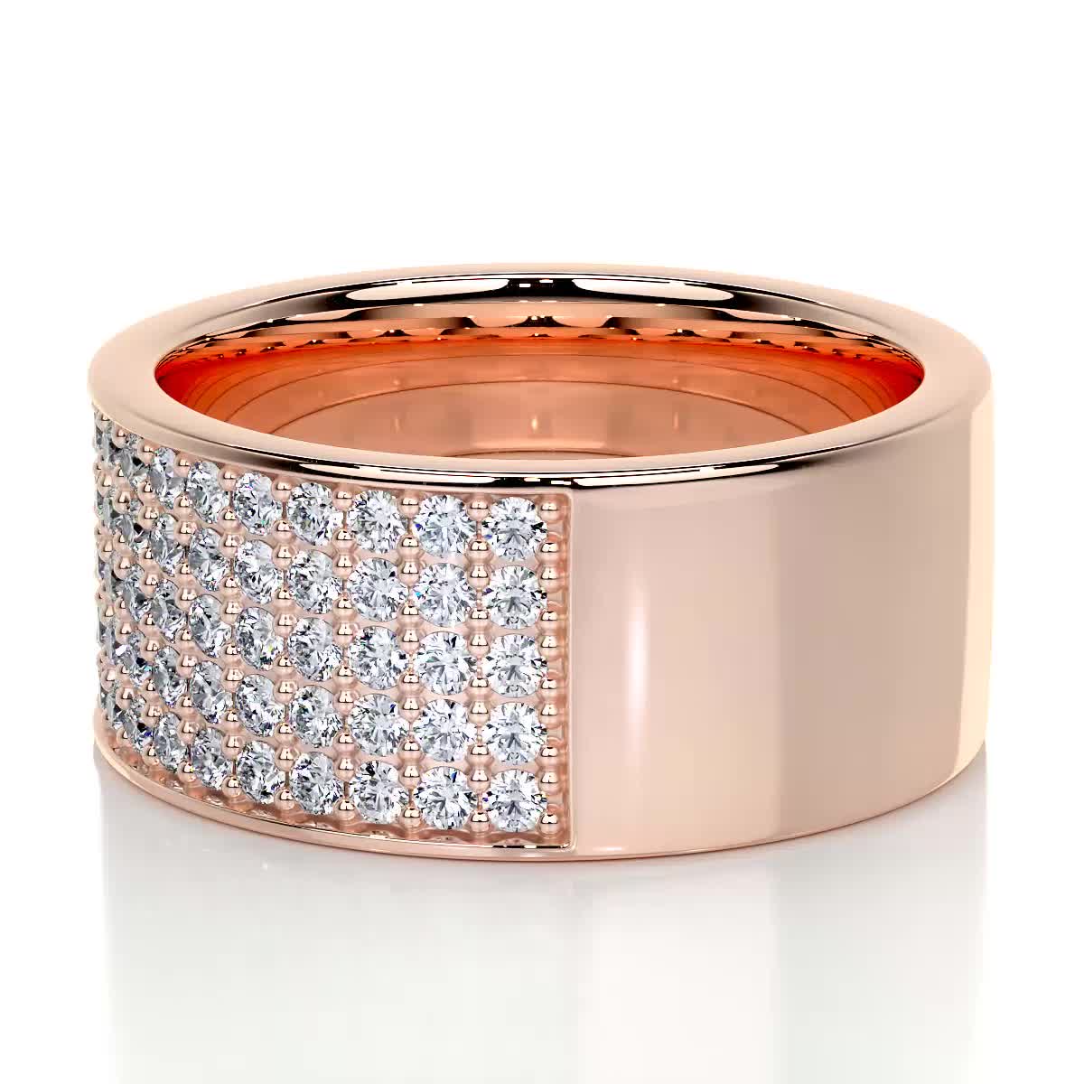 June Lab Grown Diamond Wedding Ring (1 Carat) -14K Rose Gold、mySite、hinf8tx79