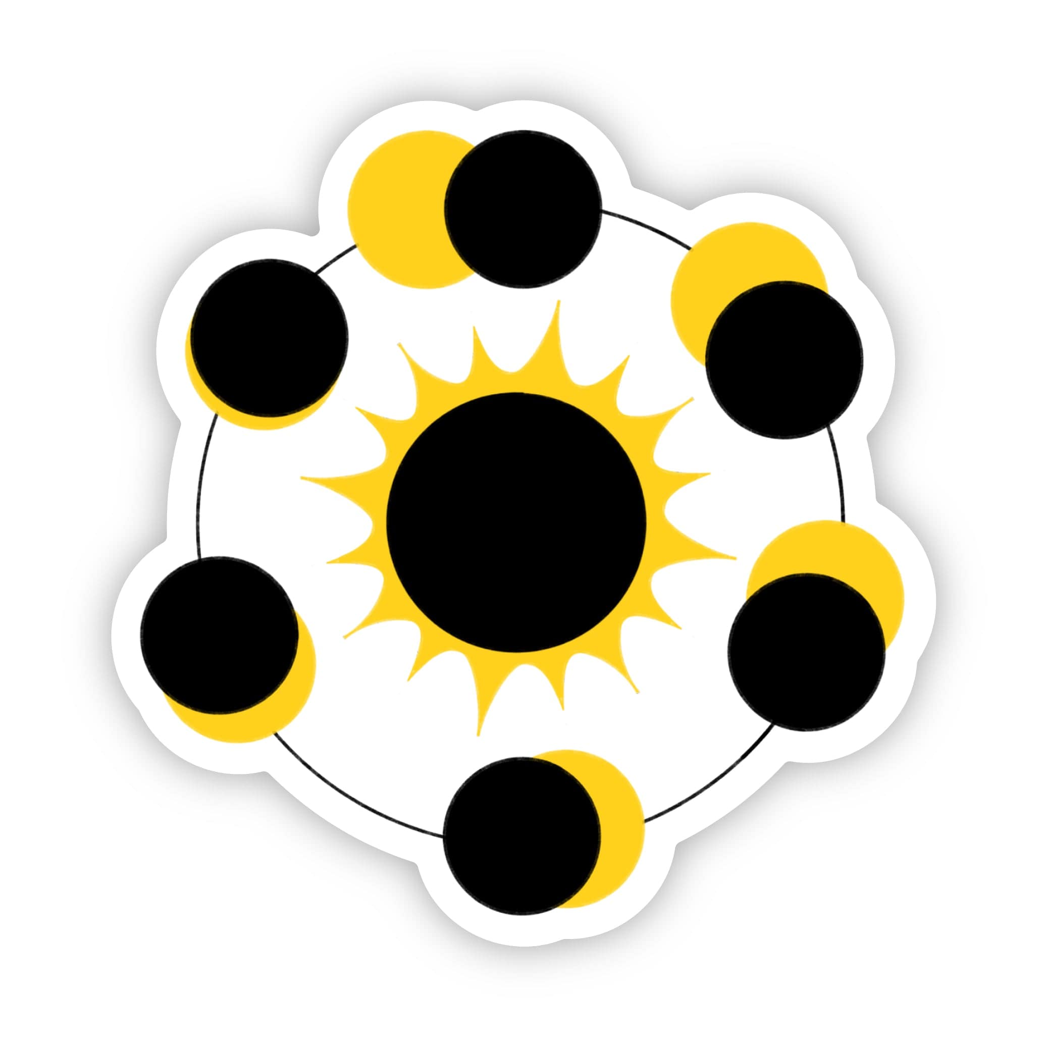  Solar Eclipse Orbit Sticker、mySite、ghnorth