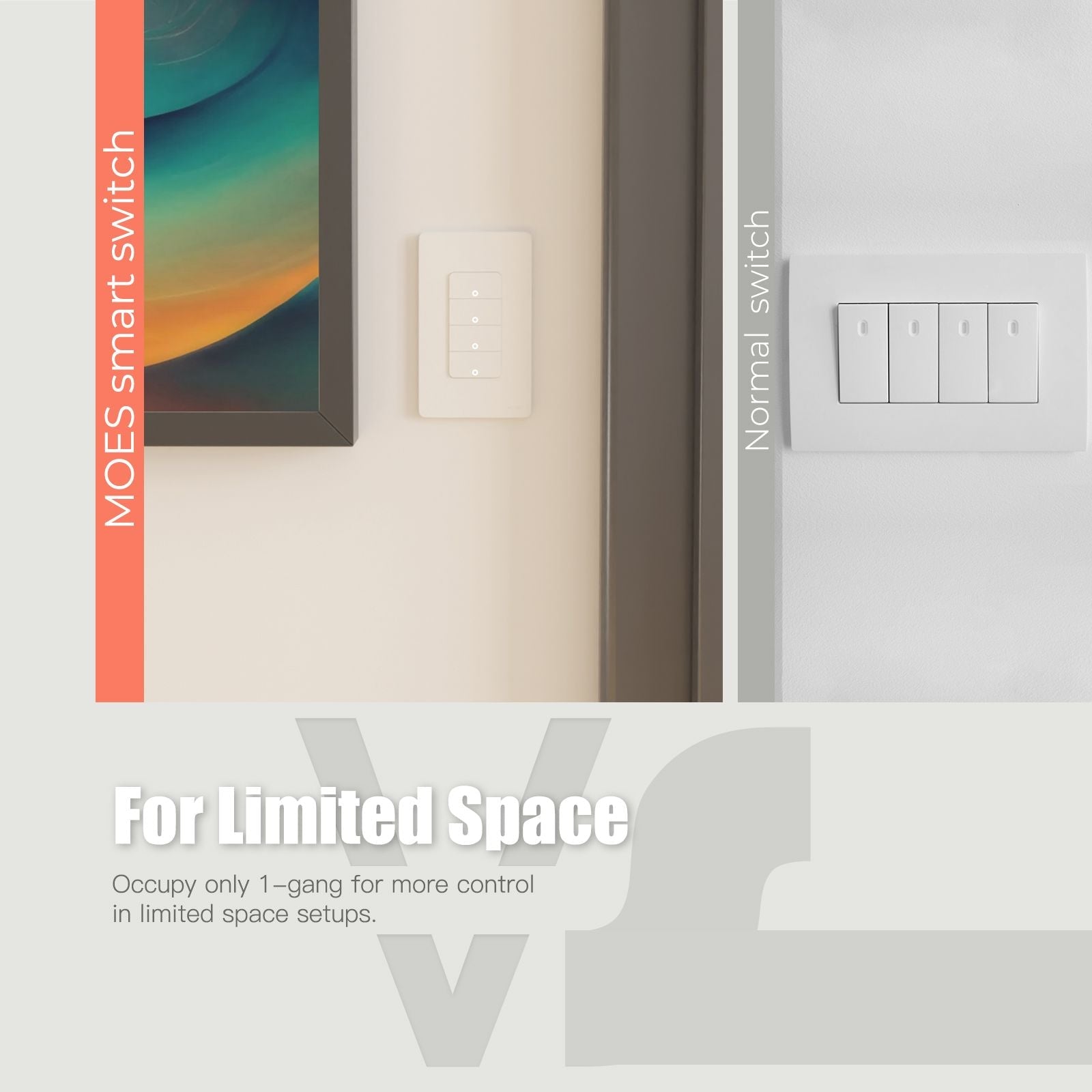 ZigBee 1/2/3/4 Gang Smart Light Switch, Alexa Google APP Remote Light Switching、mySite、fannypackpong