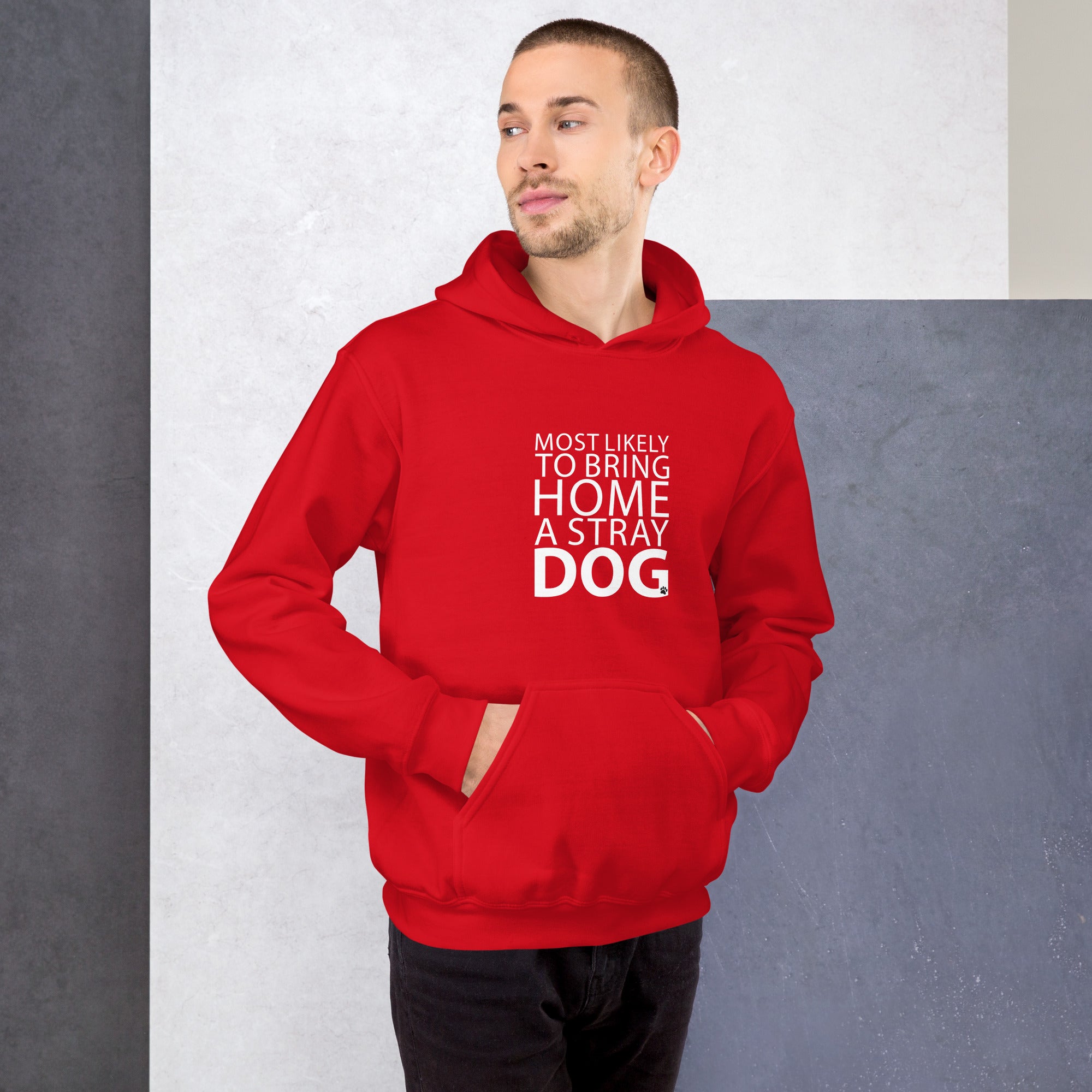 Most Likely To Bring Home A Stray Dog Hoodie、mySite、camillekostekn