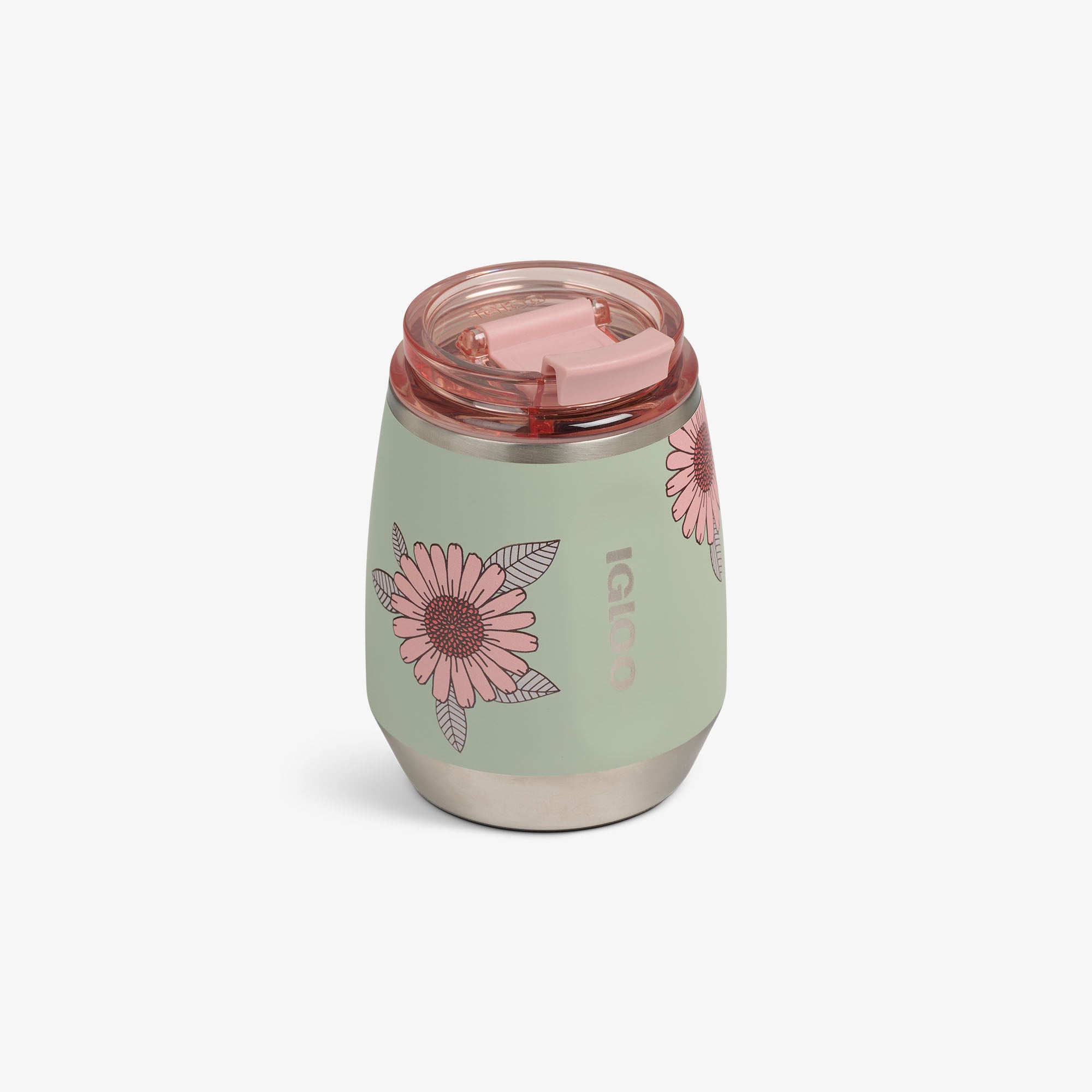 Floral 10 Oz Wine Tumbler、mySite、noshort
