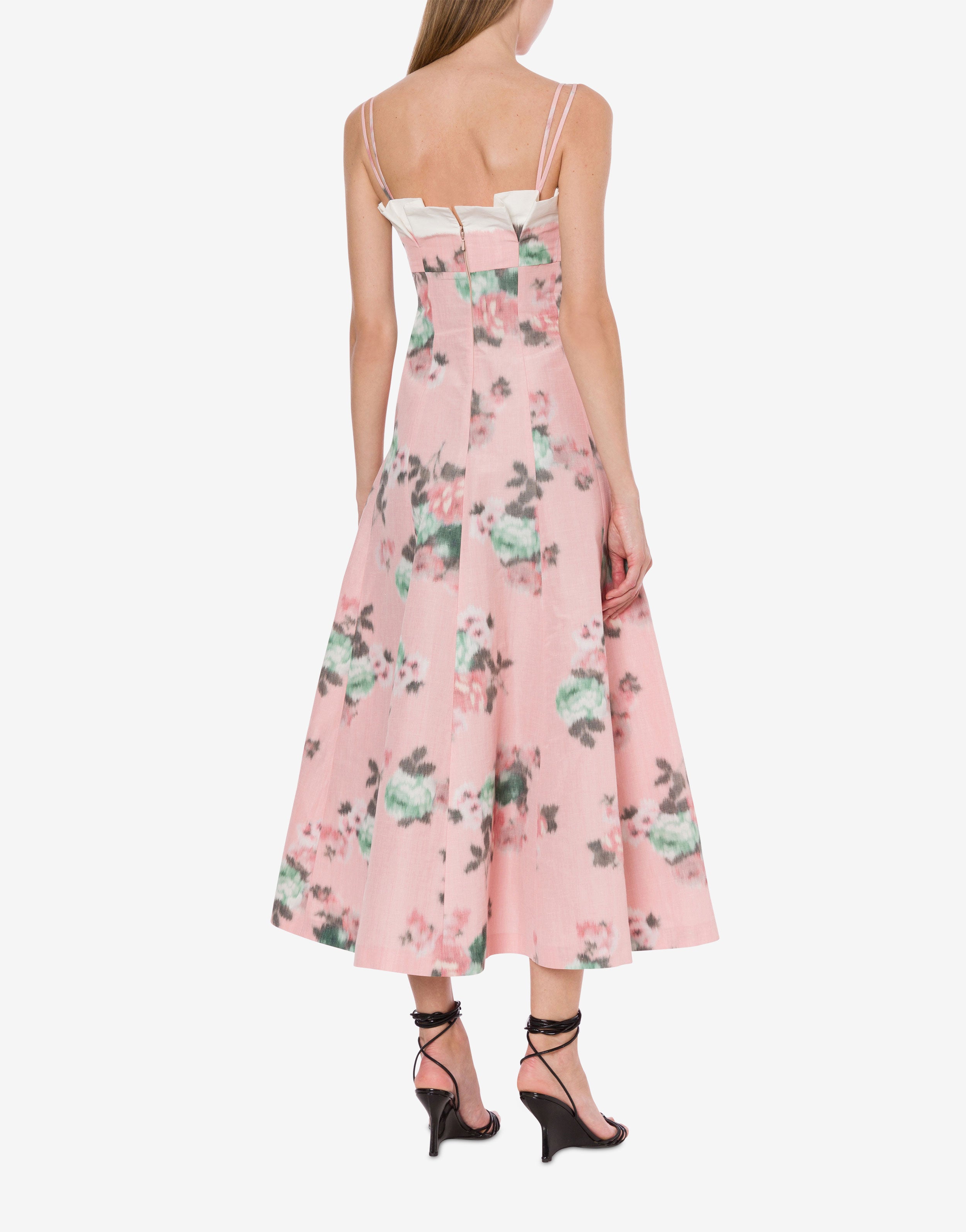 Abito longuette in taffetà con ruches、mySite、aoinhome