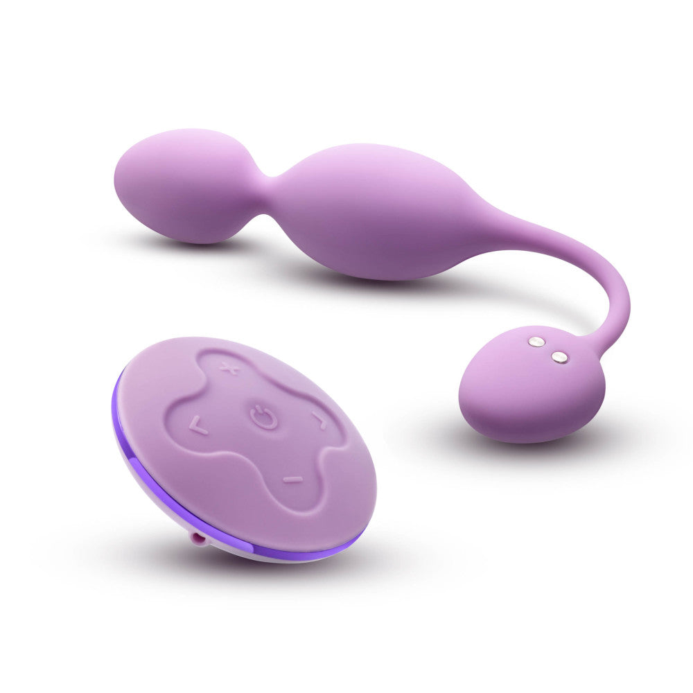 Wellness By Blush™ | Raine Remote Control Vibrating Pelvic Floor Kegel Ball In Purple - 7 Vibration Modes Purio® Silicone、mySite、bottomscart