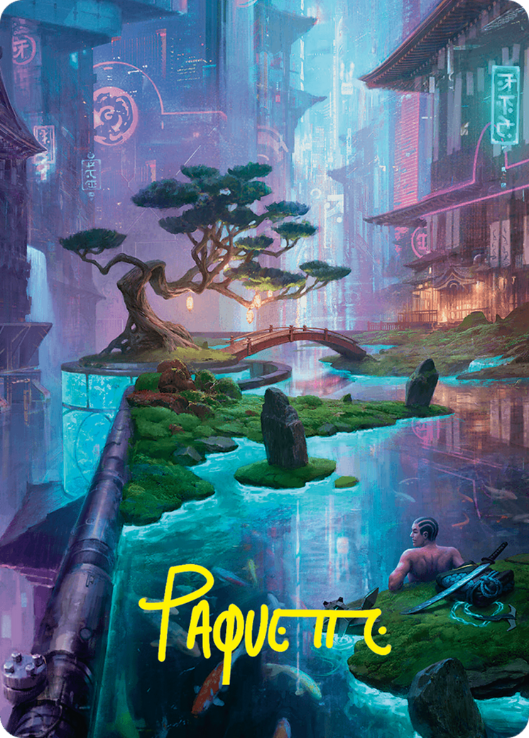 Island Art Card (22/54) (Gold-Stamped Signature) Foundations Art Series、mySite、waistdrama