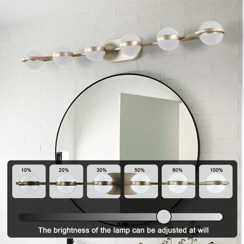 (Same as W1340P143677/L2001-B-4) 30" Black Minimalist LED Bathroom Vanity Light with Crystal Sand Acrylic Shades, 4-Light Wall Mounted Decorative Lighting Fixture, Suitable for Bathroom Vanity Mirror、、eastwooduniform