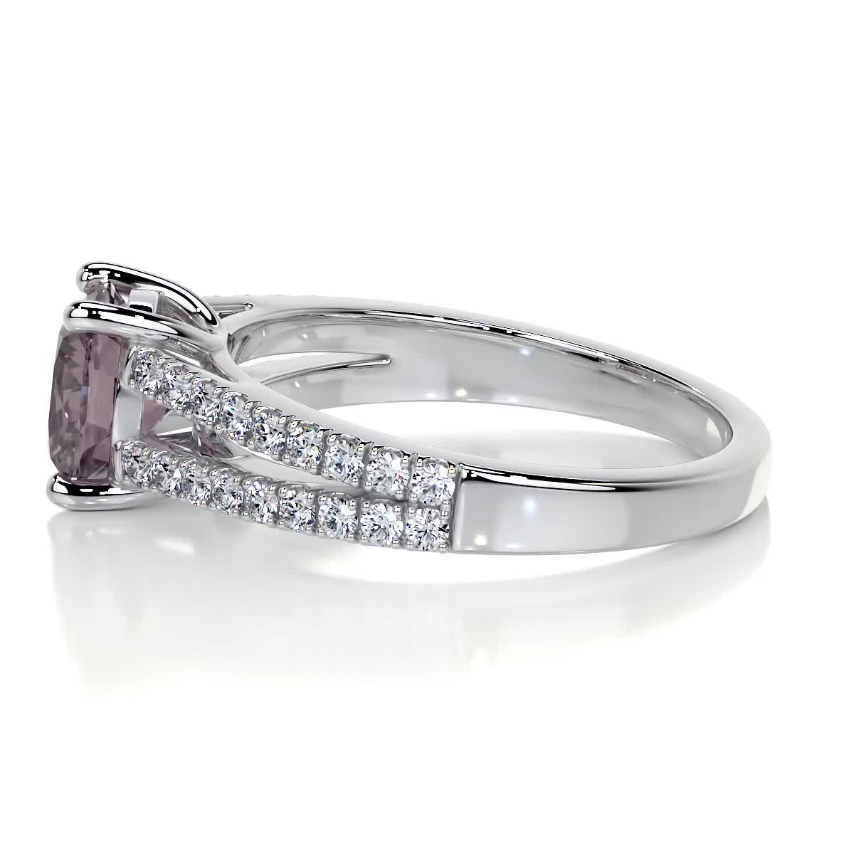 Sadie Pink Gemstone & Diamonds Ring (2.05 Carat) -Platinum、mySite、hinf8tx79