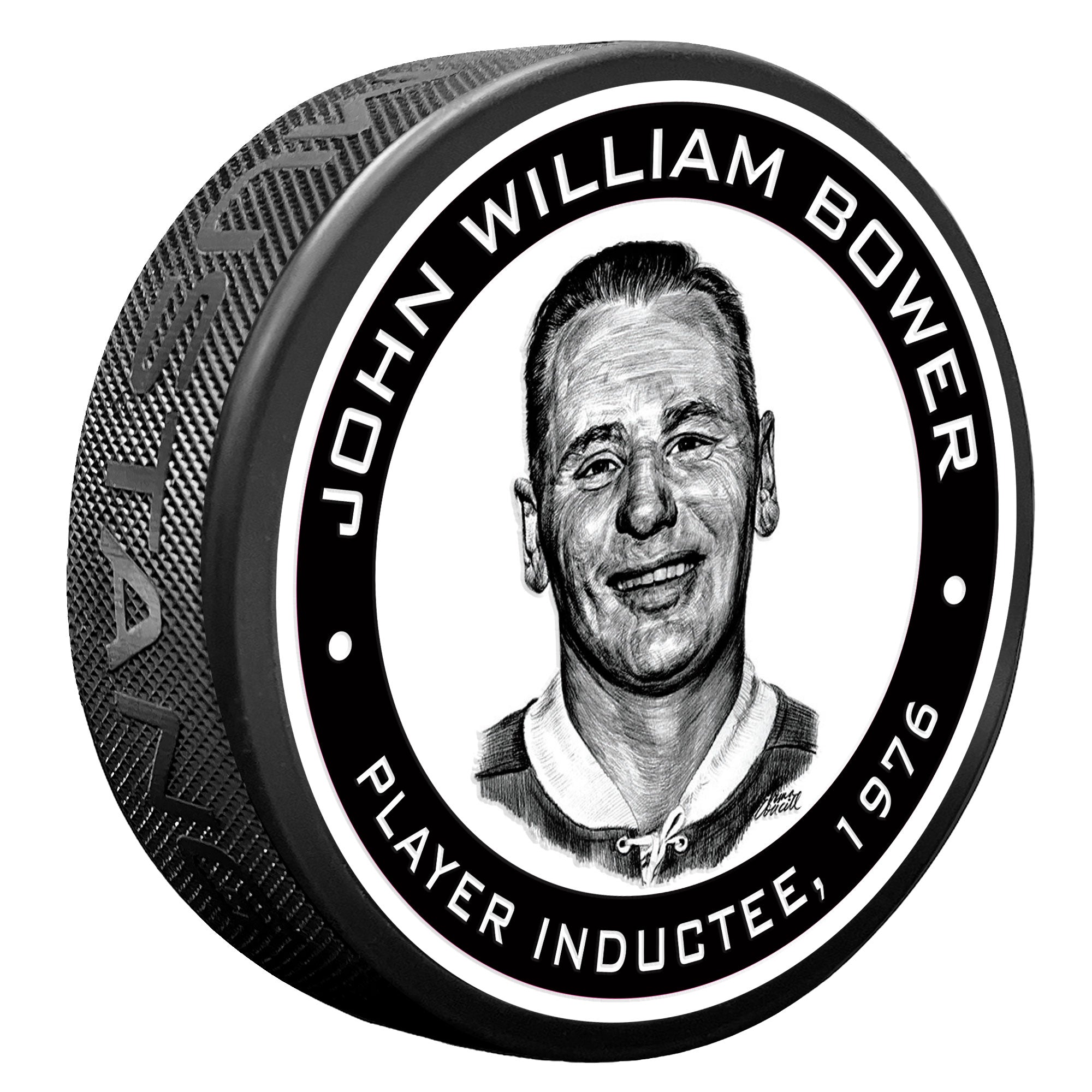 Johnny Bower Legends Puck