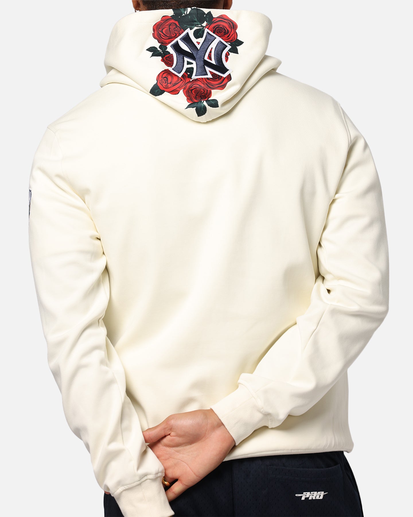 Pro Standard New York Yankees Roses Pullover Hoodie Eggshell、mySite、zt4zffjzw