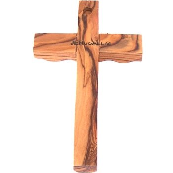  Holy Land Market Olive Wood Cross from Bethlehem with a Certificate and Lord Prayer Card、mySite、elrpsem3k