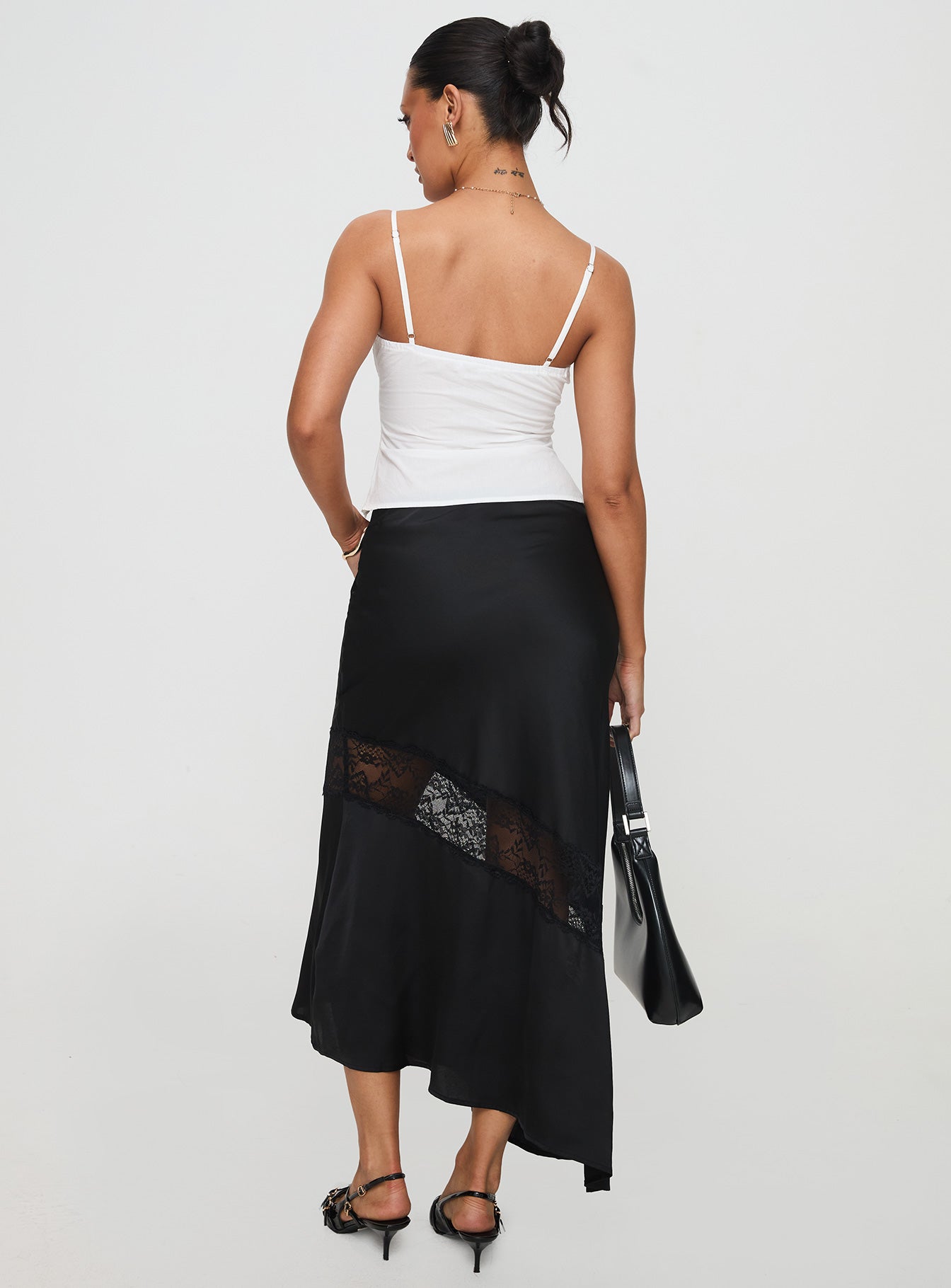 Carrion Lace Maxi Skirt Black、mySite、solidvoid