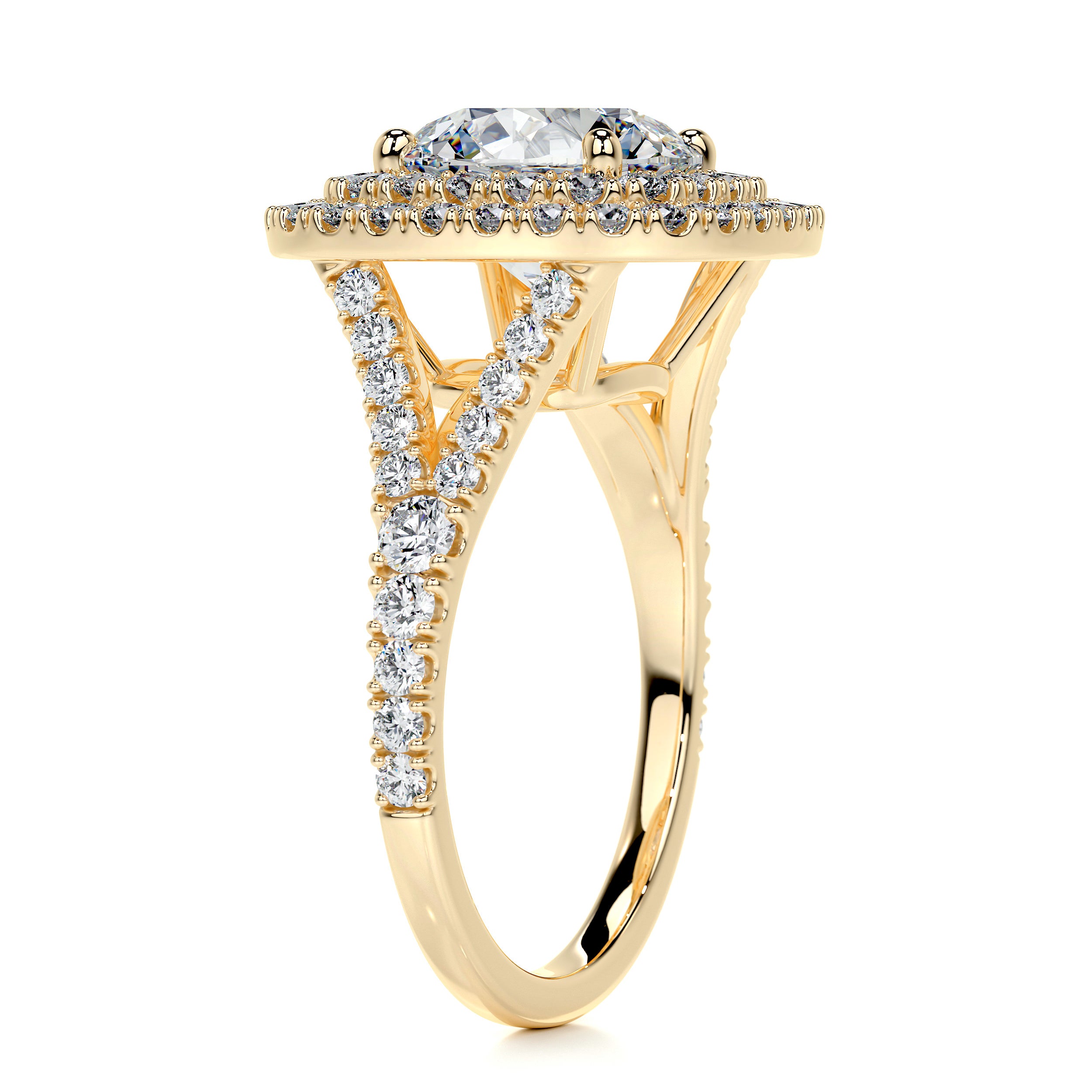 Angela Diamond Engagement Ring -18K Yellow Gold、mySite、hinf8tx79