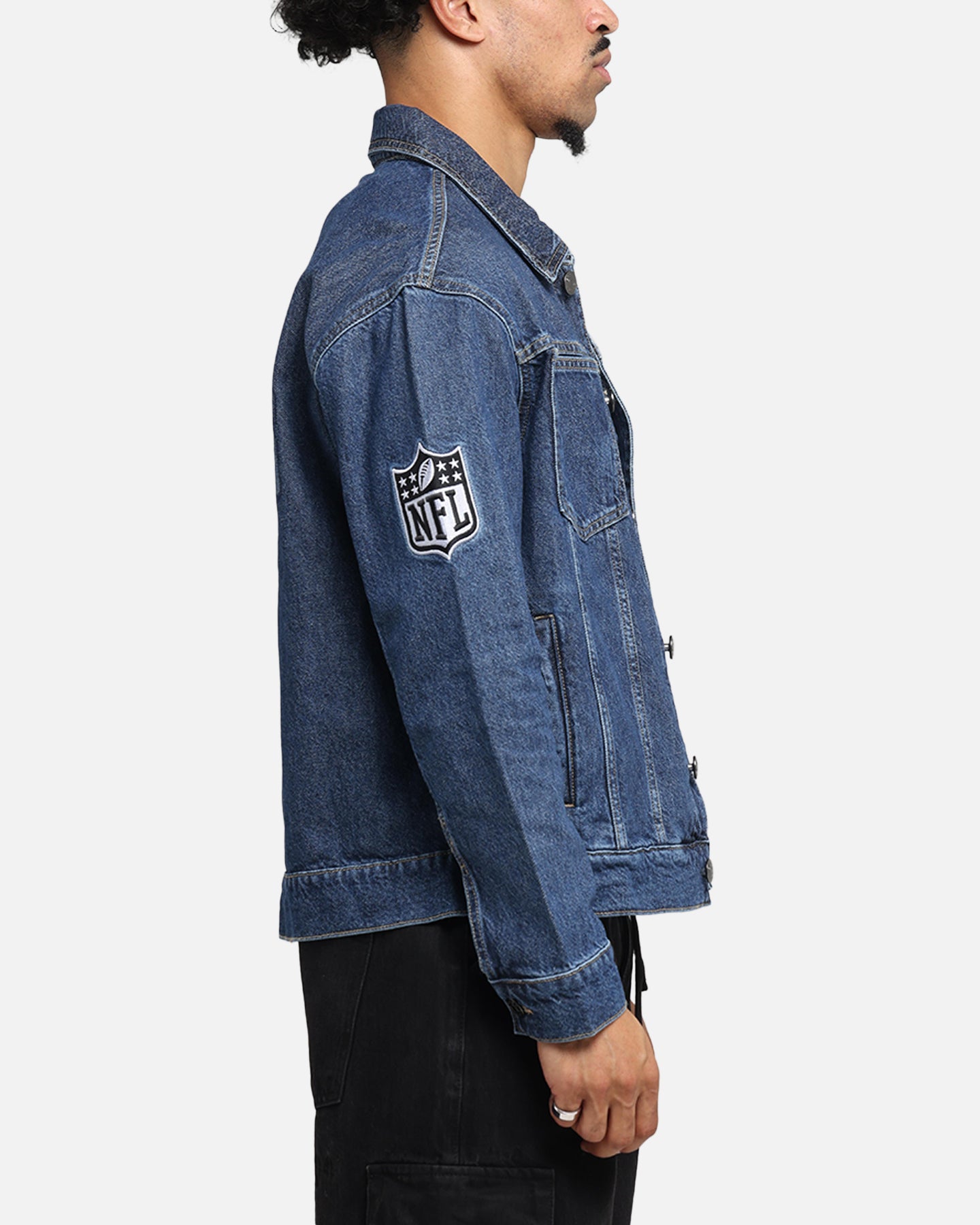 New Era Las Vegas Raiders NFL Denim Jacket Dark Blue、mySite、zt4zffjzw