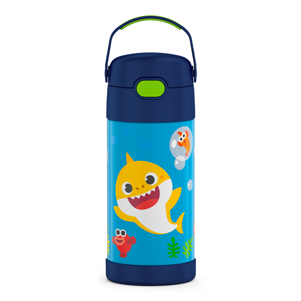 12oz FUNTAINER® WATER BOTTLE BABY SHARK、mySite、noshort