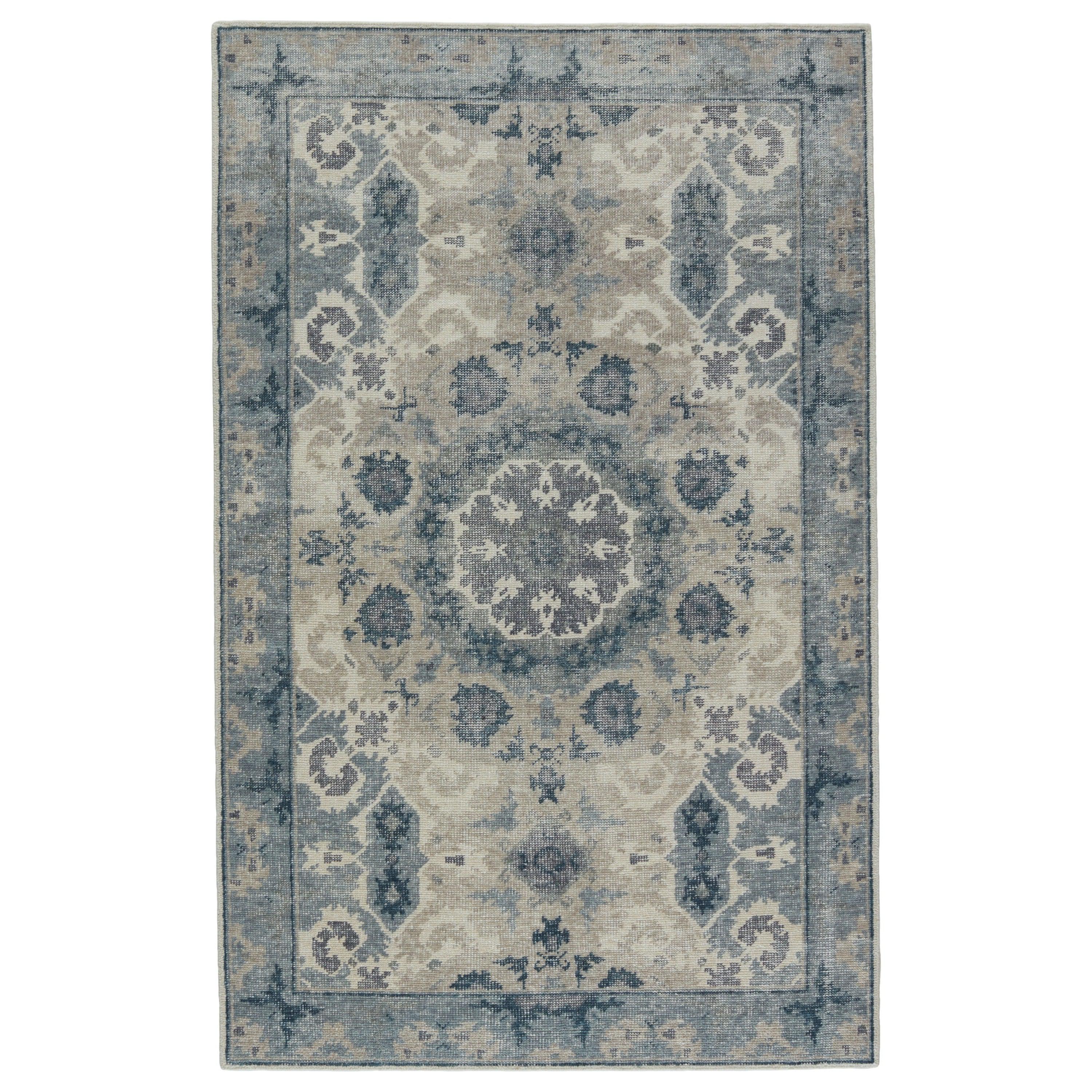Modify Hand-Knotted Medallion Blue Light Gray Area Rug、mySite、gigharbornorthrealestate